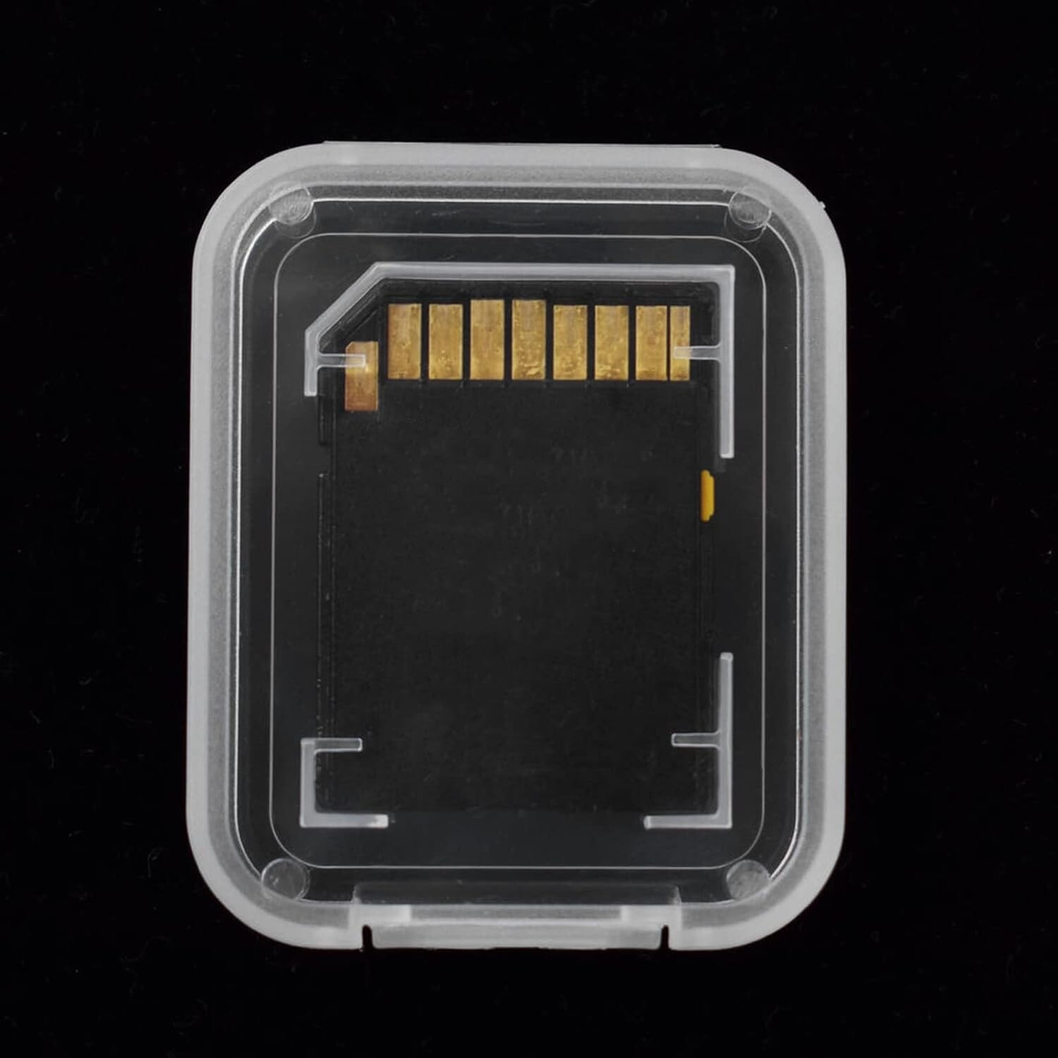 60pcs Plastic Transparent Standard SD SDHC Memory Card Case Holder Storage Box
