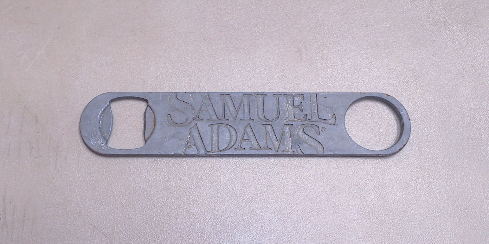 Samuel Adams Beer 7” Long Bartender Pewter Paddle Bottle Opener