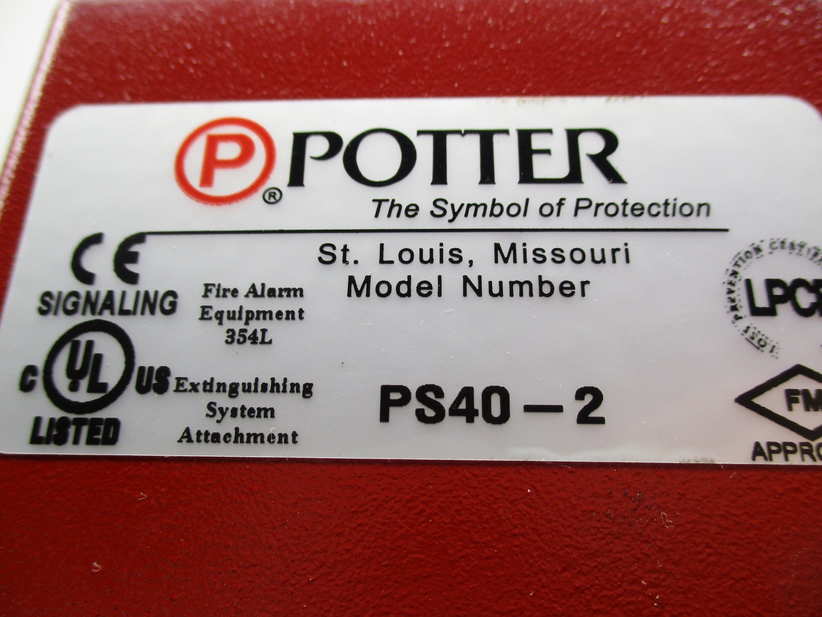 Potter PS40-2 1340404 Pressure Switch