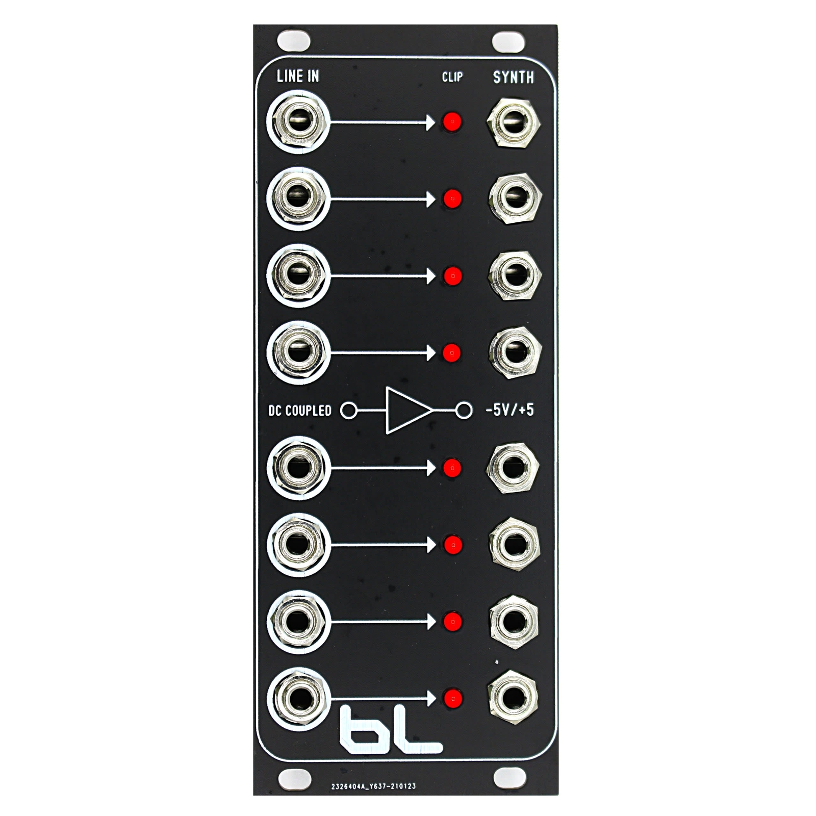 Blue Lantern Booster Array Line Level to Synth Level Eurorack Module