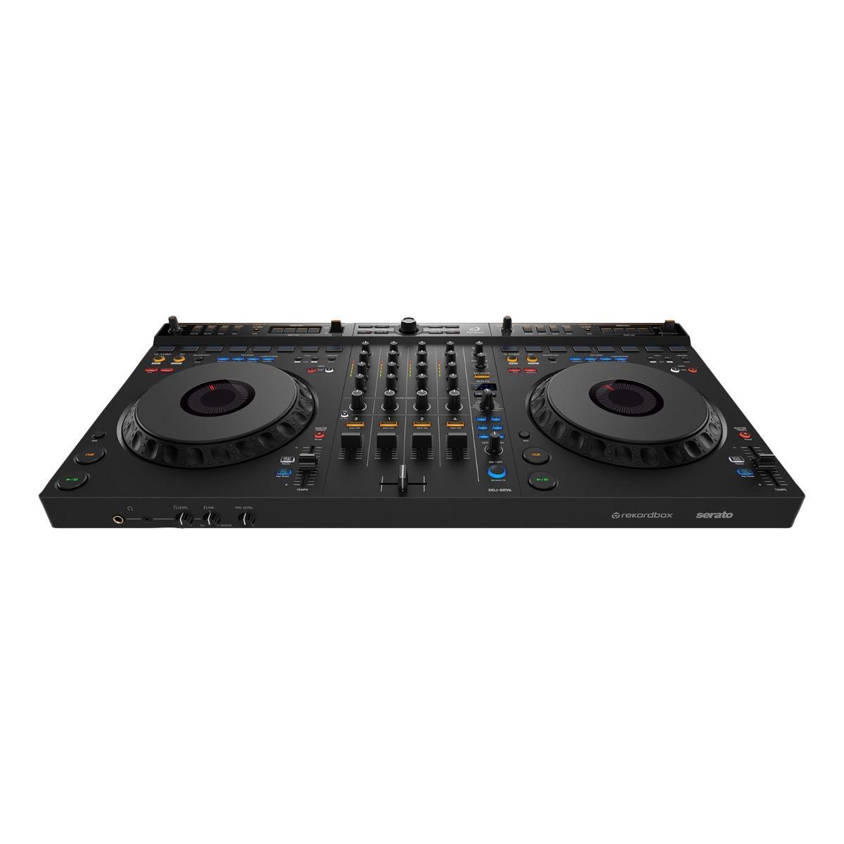 AlphaTheta DDJ-GRV6 4-Channel Stem Rekordbox Serato DJ Controller, Road Case