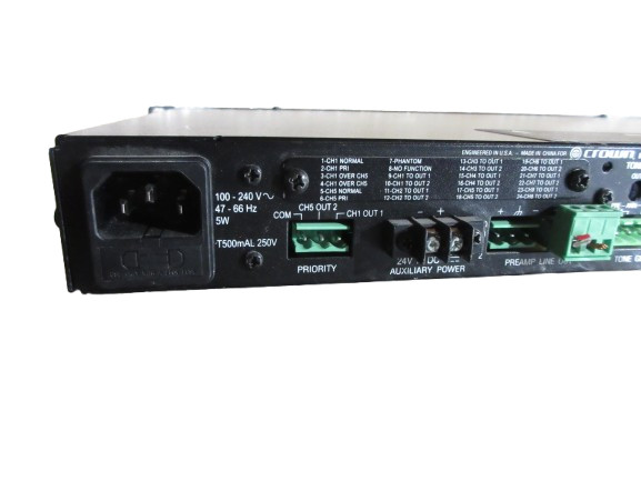 Crown 28M Eight Input Two Output Pre-Amplifier Mixer