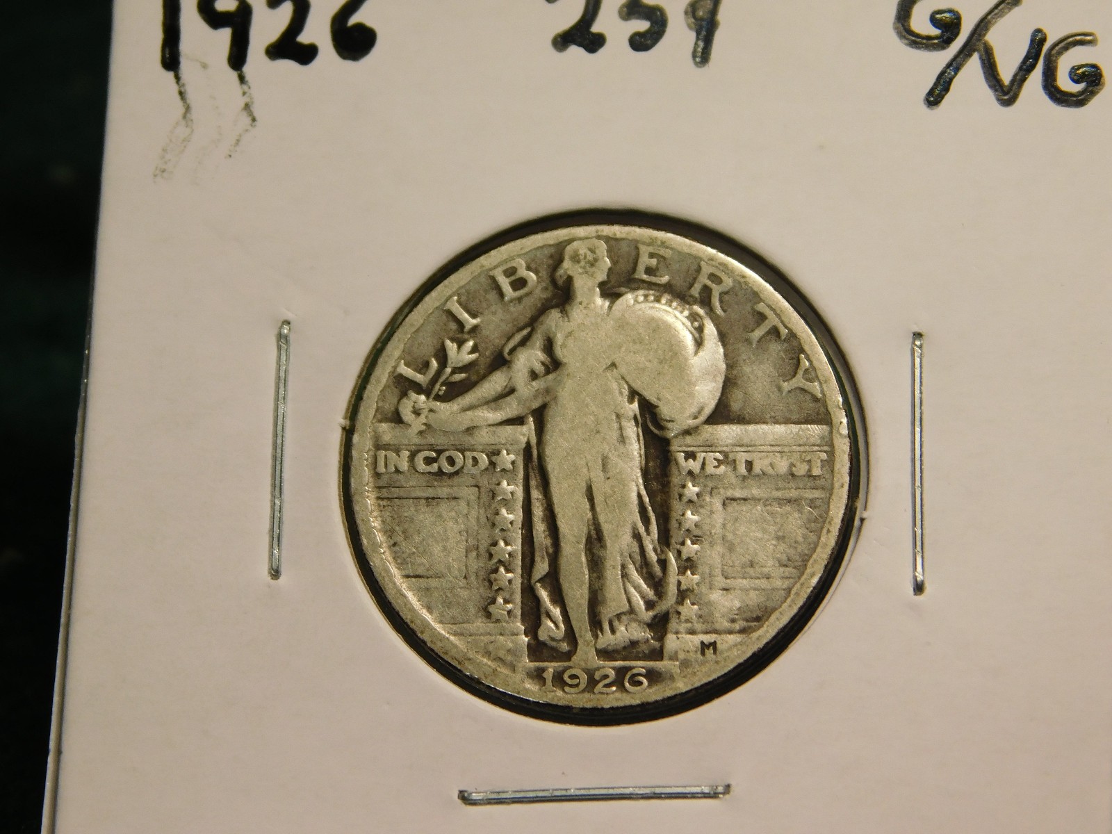 1926      Standing Liberty Quarter   Item # 12726