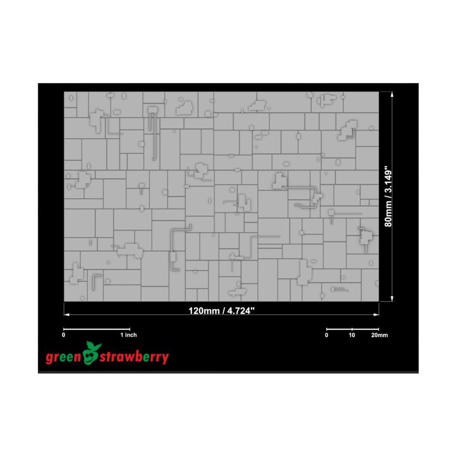 Greenstrawberry Modelling Accessory Greeble - Plating New