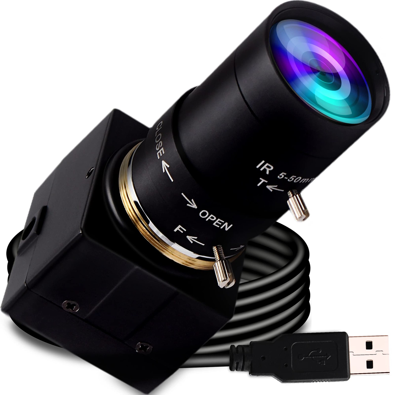 ELP 5-50mm Varifocal Lens 1080P USB Camera with H.264 High Definition Sony IM...