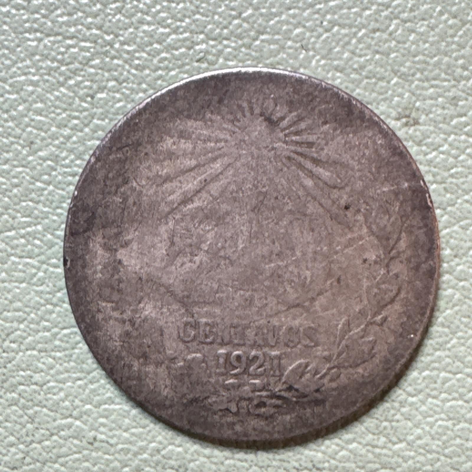 1921 Mexico 20 Centavos 0.720 Silver ASW 0.0772