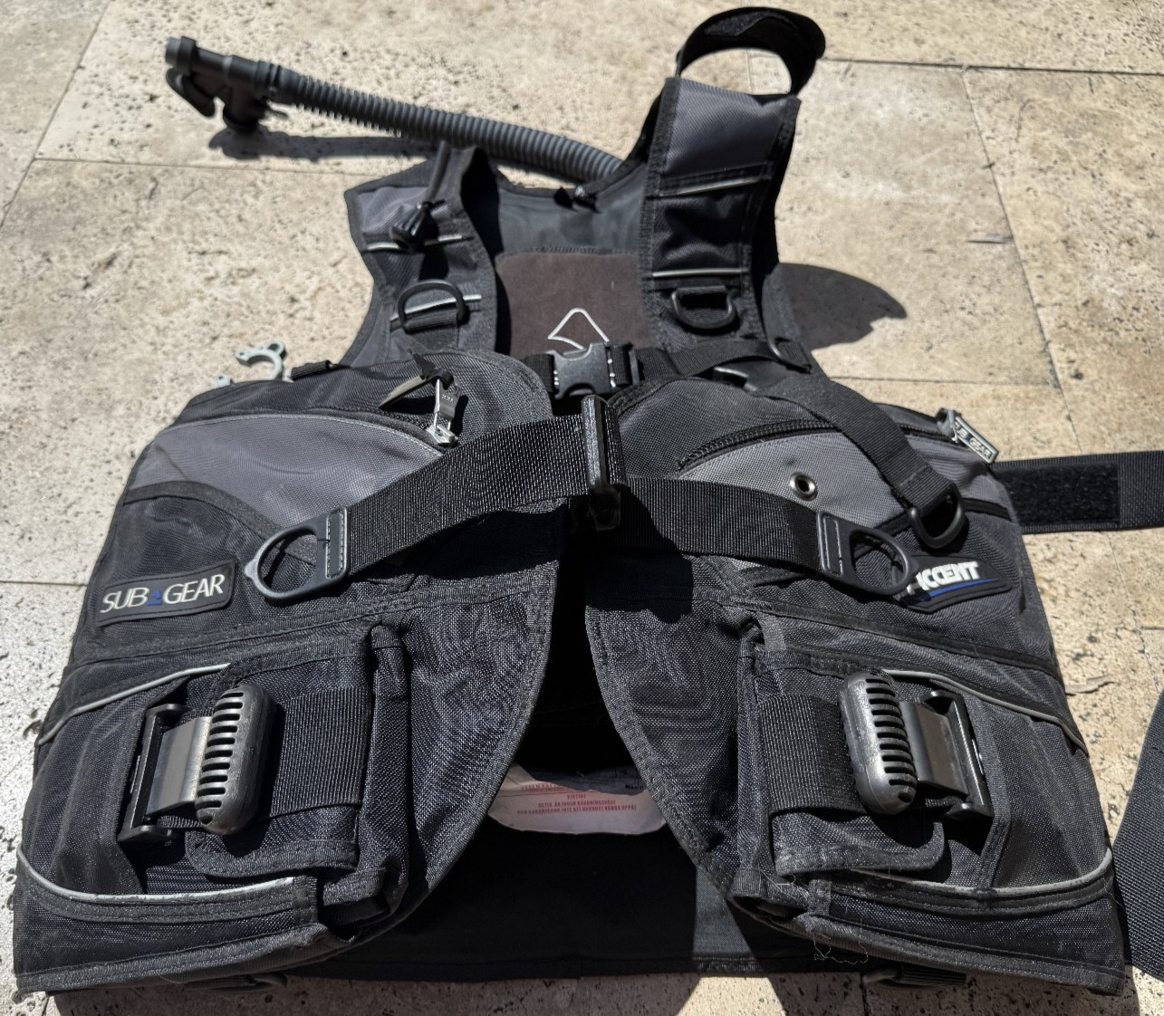 Sub Gear Accent BCD ~ Size Large ~ Scuba Diving Buoyancy Control Device