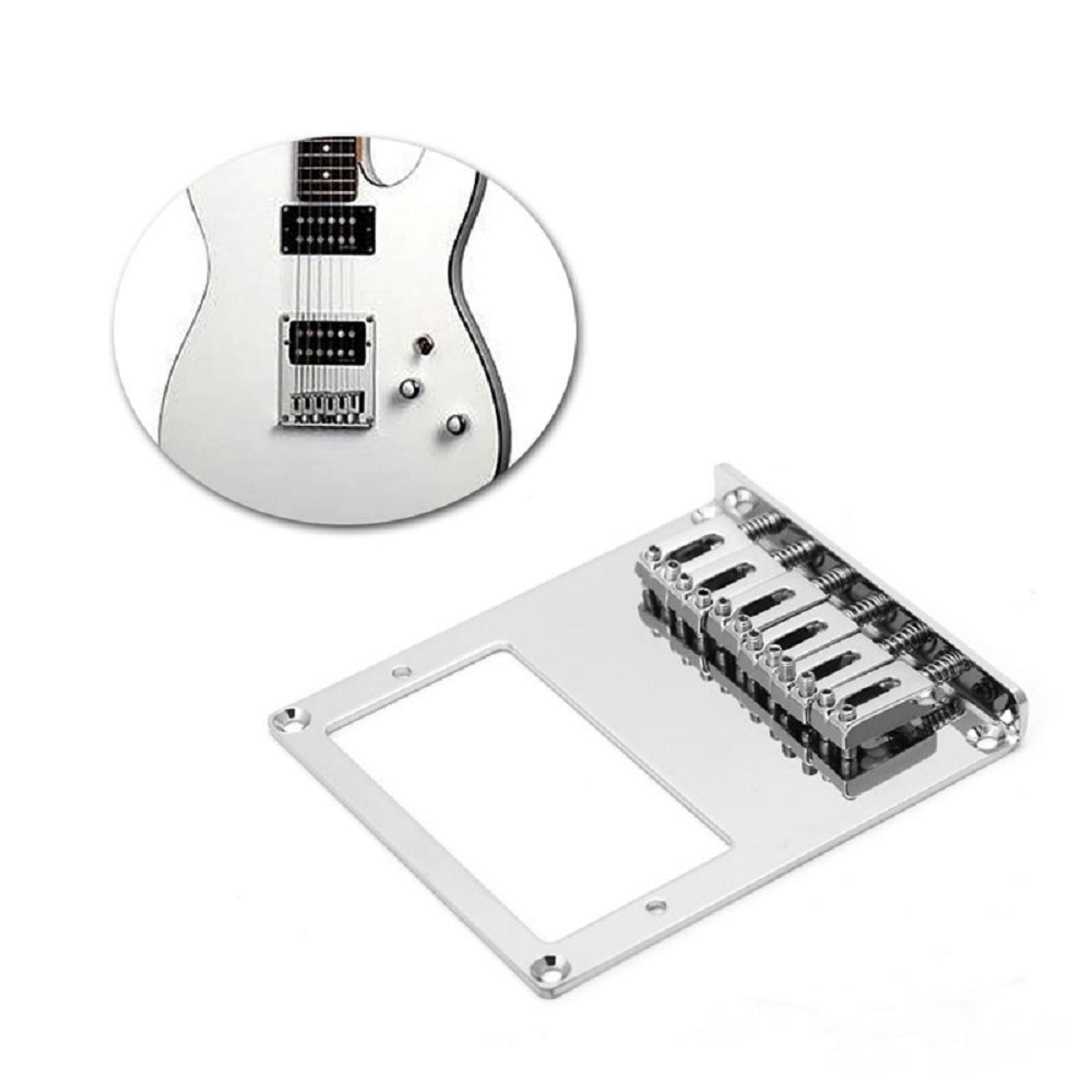 Adjustable Saddles 6 String Fixed Hardtail Bridge For Tele Telecaster Guitar K