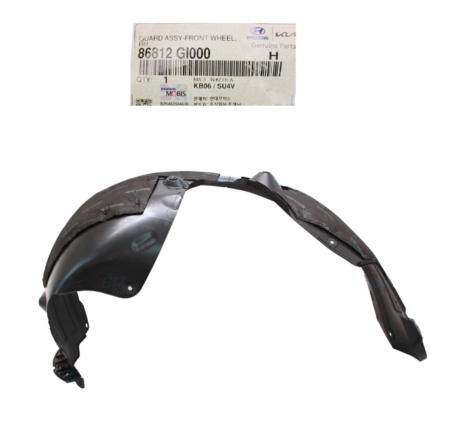 Genuine Front Inner Fender Liner Guard Right Passenger Side IONIQ 5 2022-2023-24