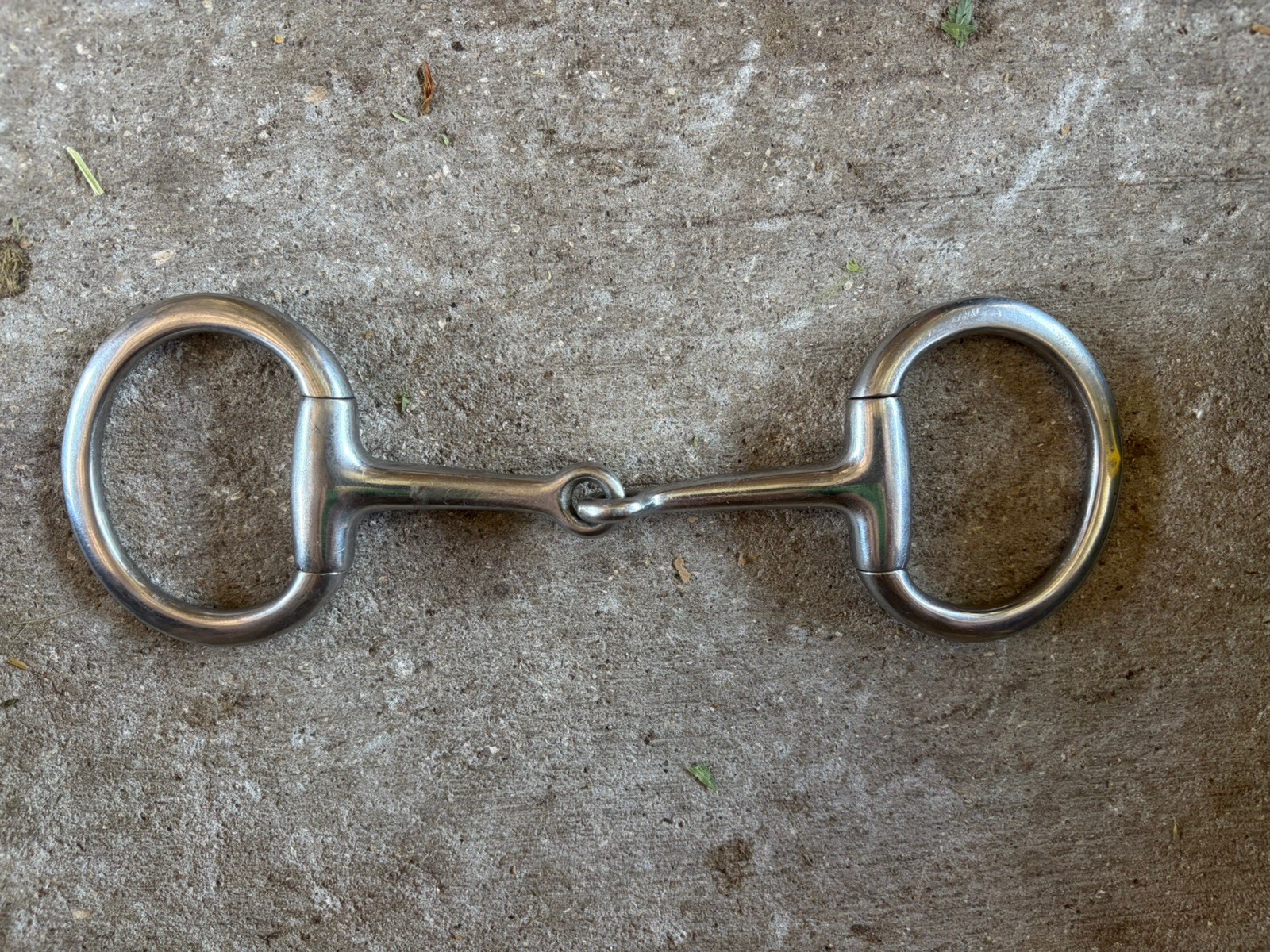 Used Eggbutt Snaffle Bit Single Jointed 4 3/4”