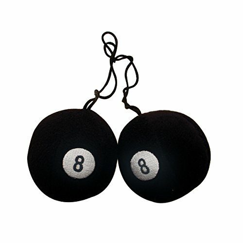 United Pacific 70204 3-in Round Fuzzy 8-in Ball - 1 Pair (Pack of 2)