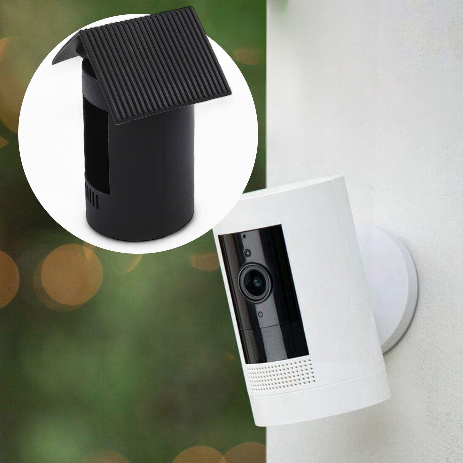 Longlasting Black Silicone Case for Ring StickUp Cam and In Models