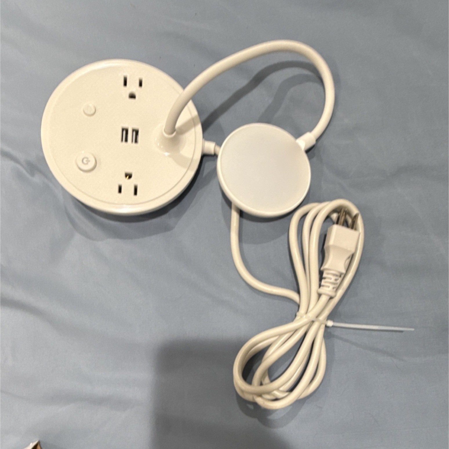Smart Plug Type A 3-Outlet Plug-In Smart Socket with USB Ports, White