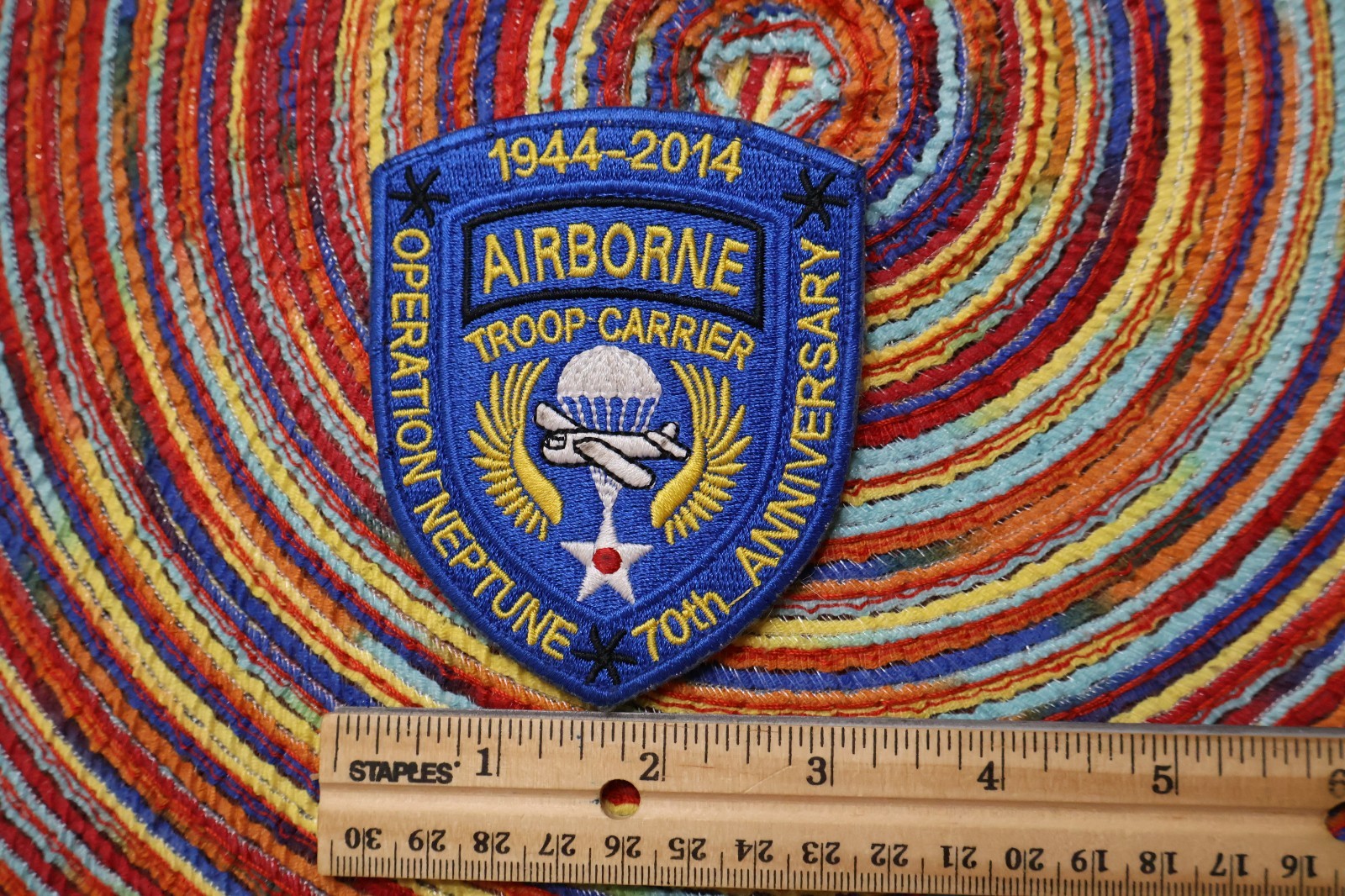 USAF 37th Airlift Squadron 37 AS patch C-130 Op Neptune 70th Anniversary 1944-14