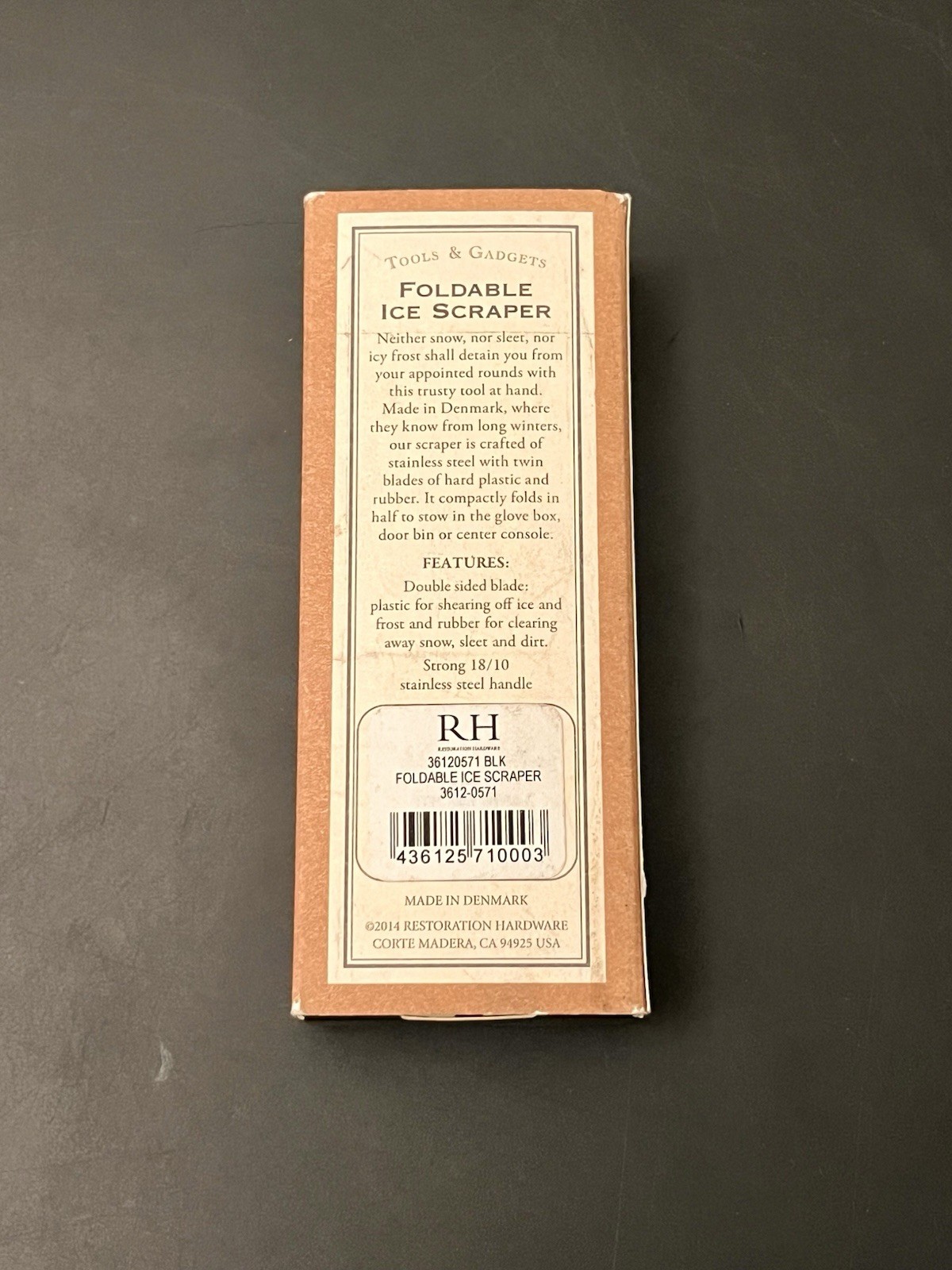 Foldable Ice Scraper Restoration Hardware- New In Box