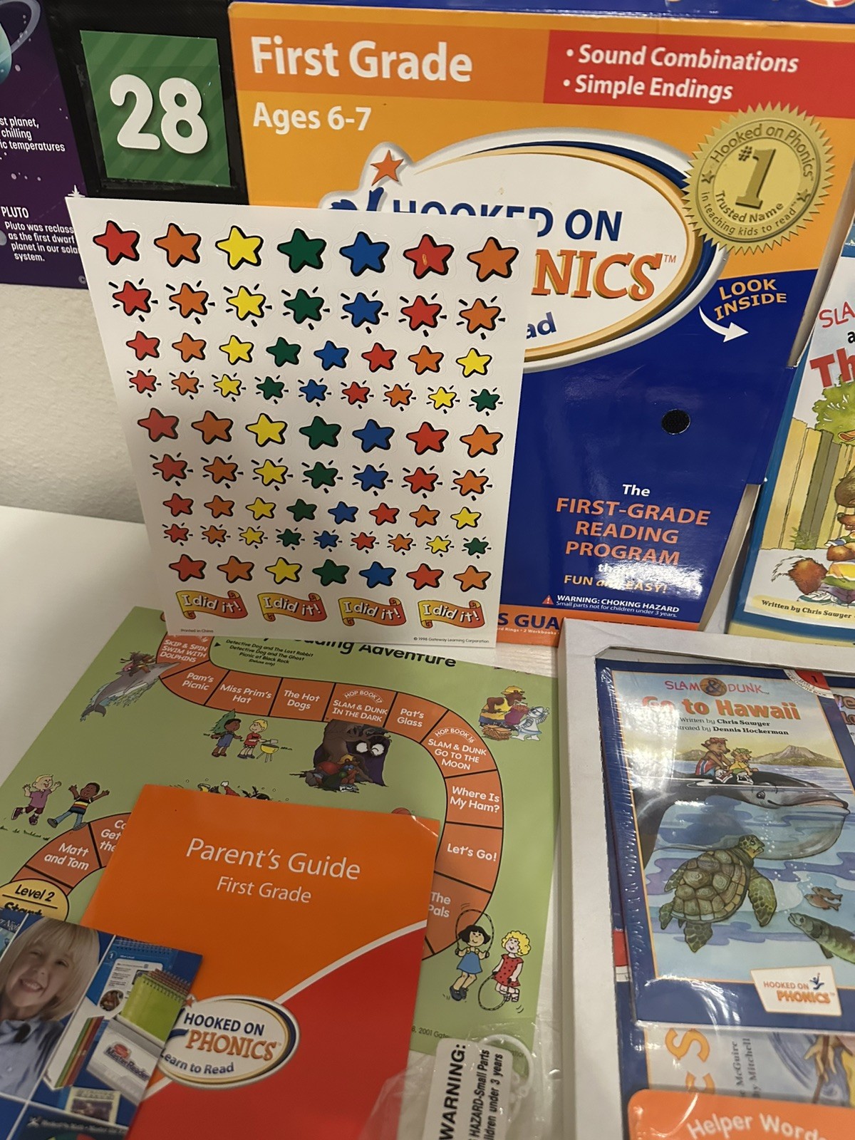 Complete And Unused. Hooked On Phonics Learn To Read Box Set First Grade