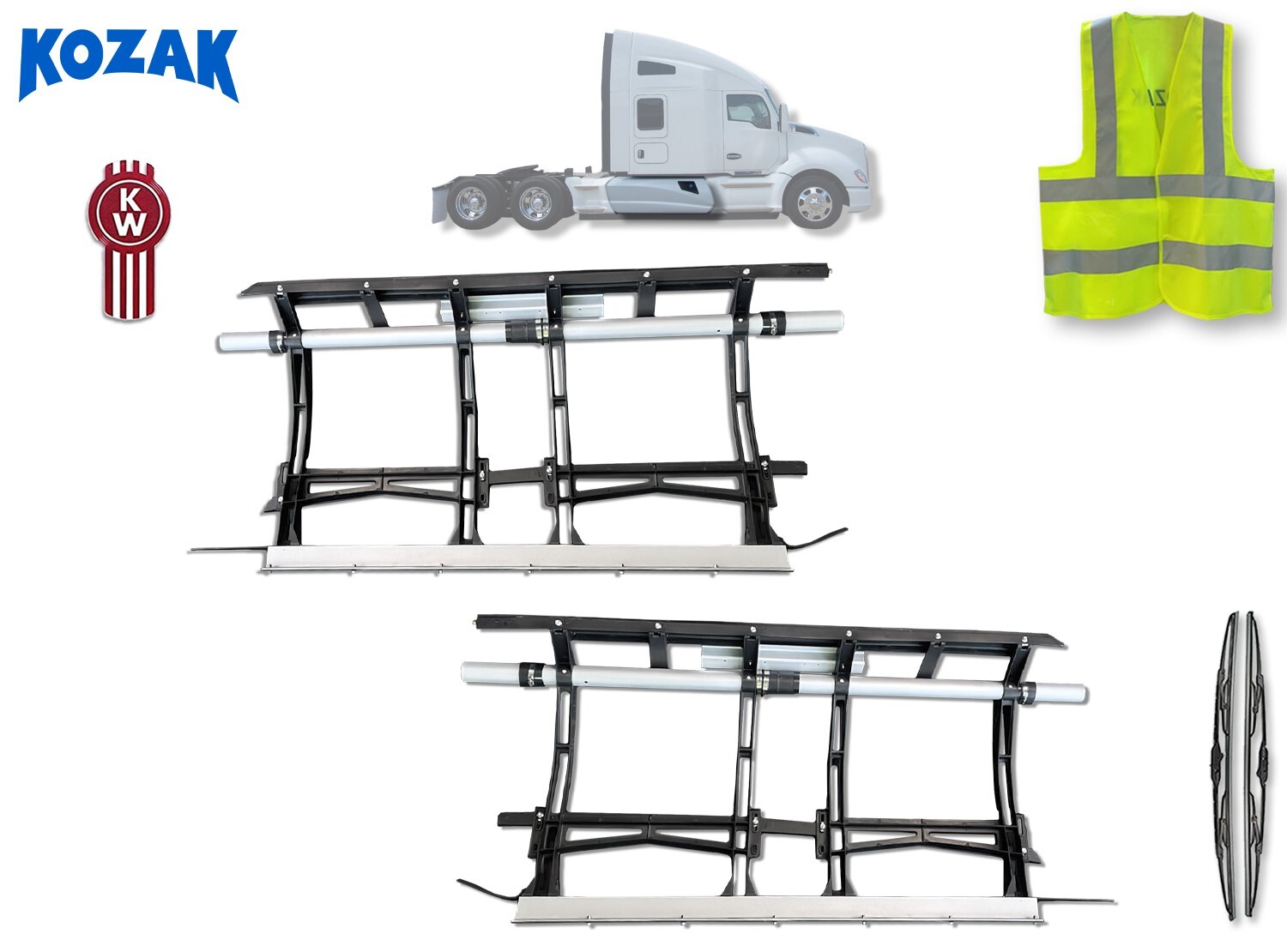 Mounting Bracket for Fairing Skirt Panel SET L & R Kenworth T680 2013-2021