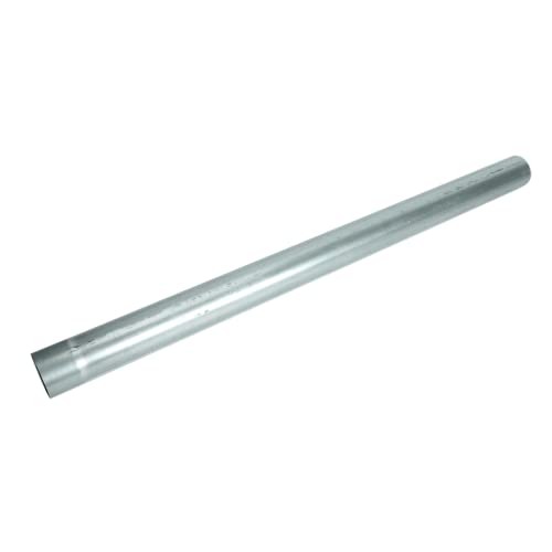 Silver Galvanized Exhaust Pipe Tubing Steel Tube Piping 4FT Long 3" OD Straight