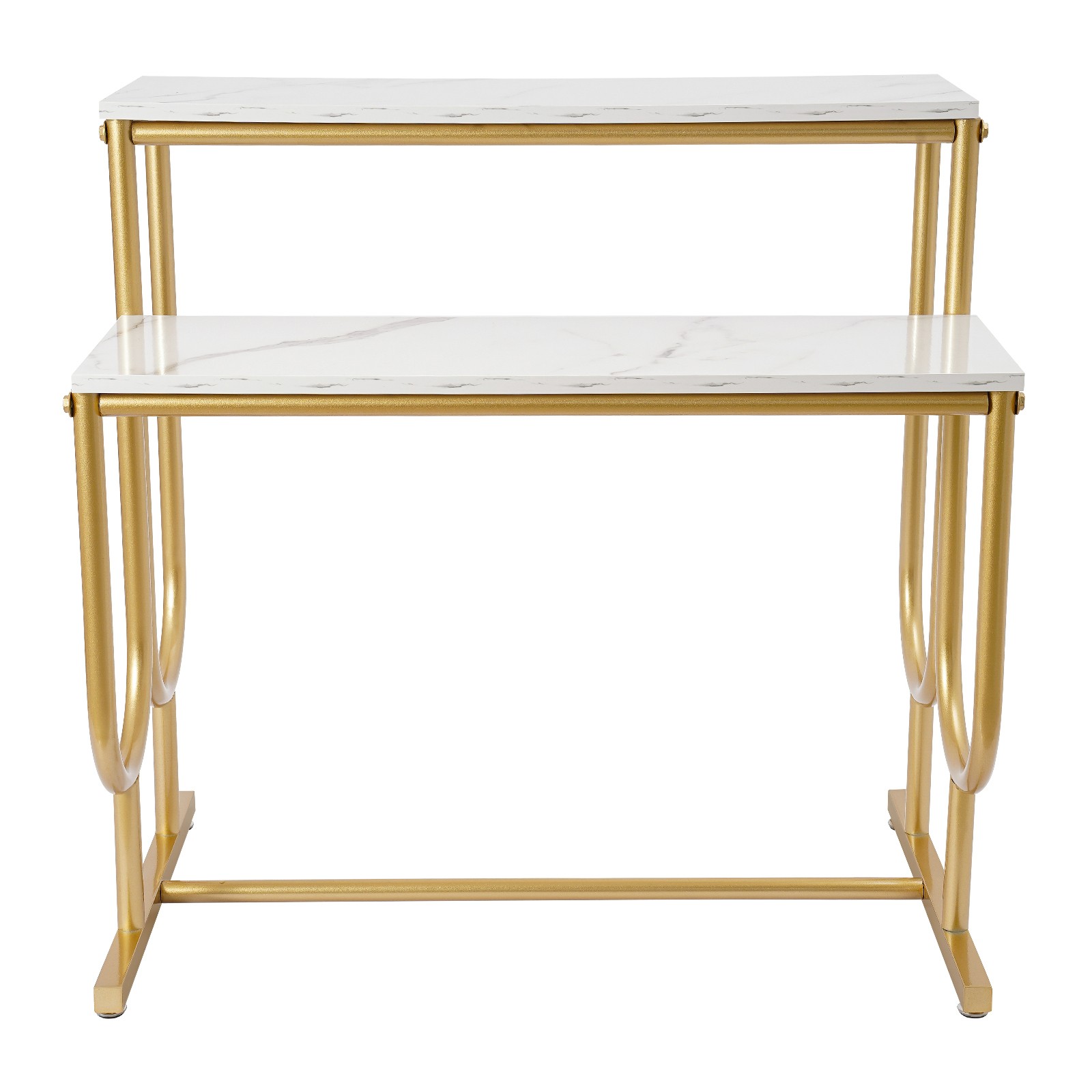 Purse Display Stand, Free Standing Handbag Display Stand, 2 Tier Display Table