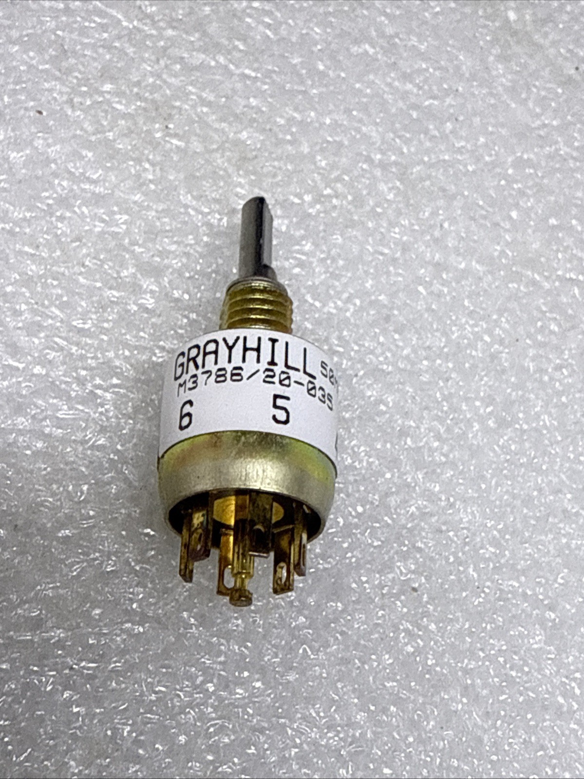 NEW Grayhill M3786/20-035 Mil-Spec Rotary Switch