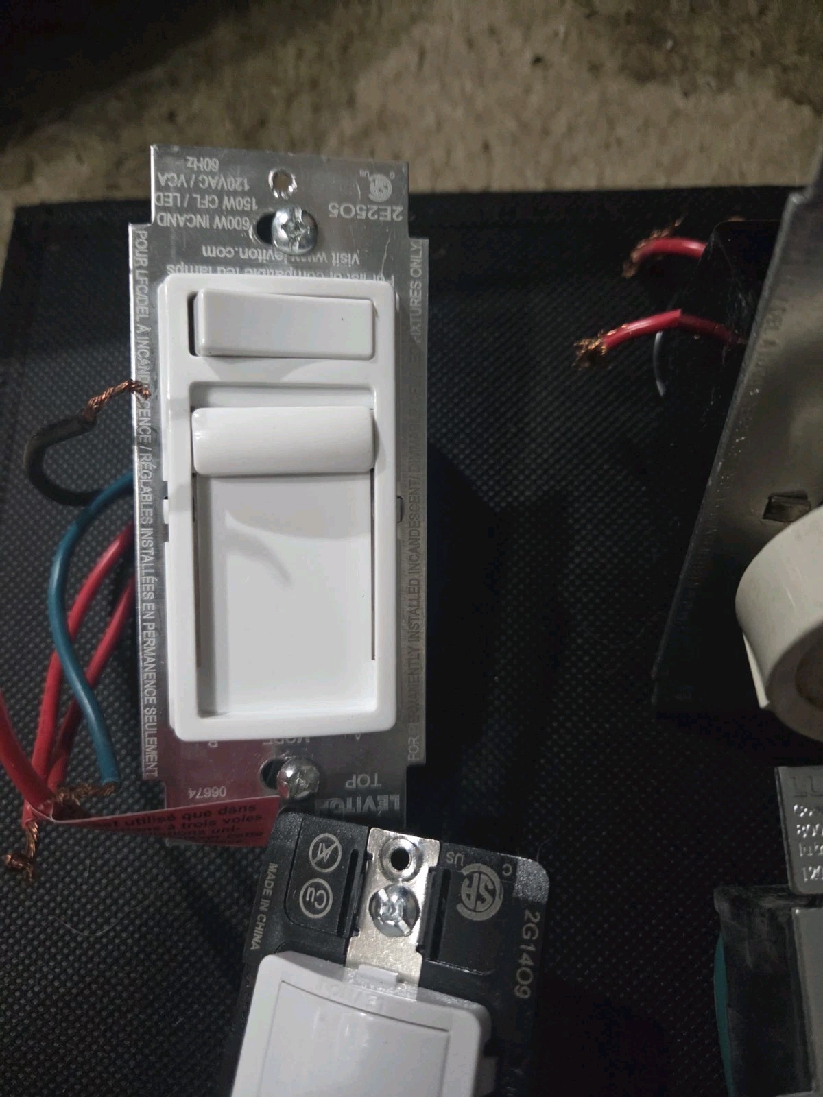 Receptacal Switch Lot Leviton Lutron 6 Pcs