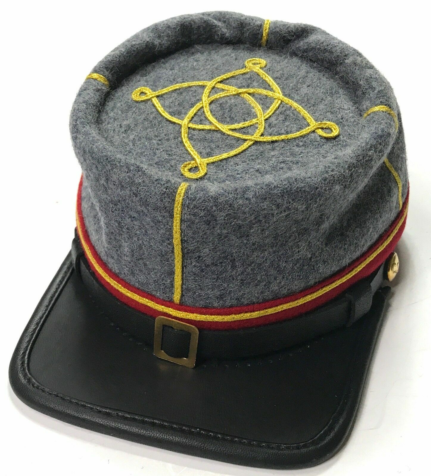 CIVIL WAR CONFEDERATE CSA LIEUTENANT ARTILLERY OFFICER KEPI FORAGE-ALL SIZES!!
