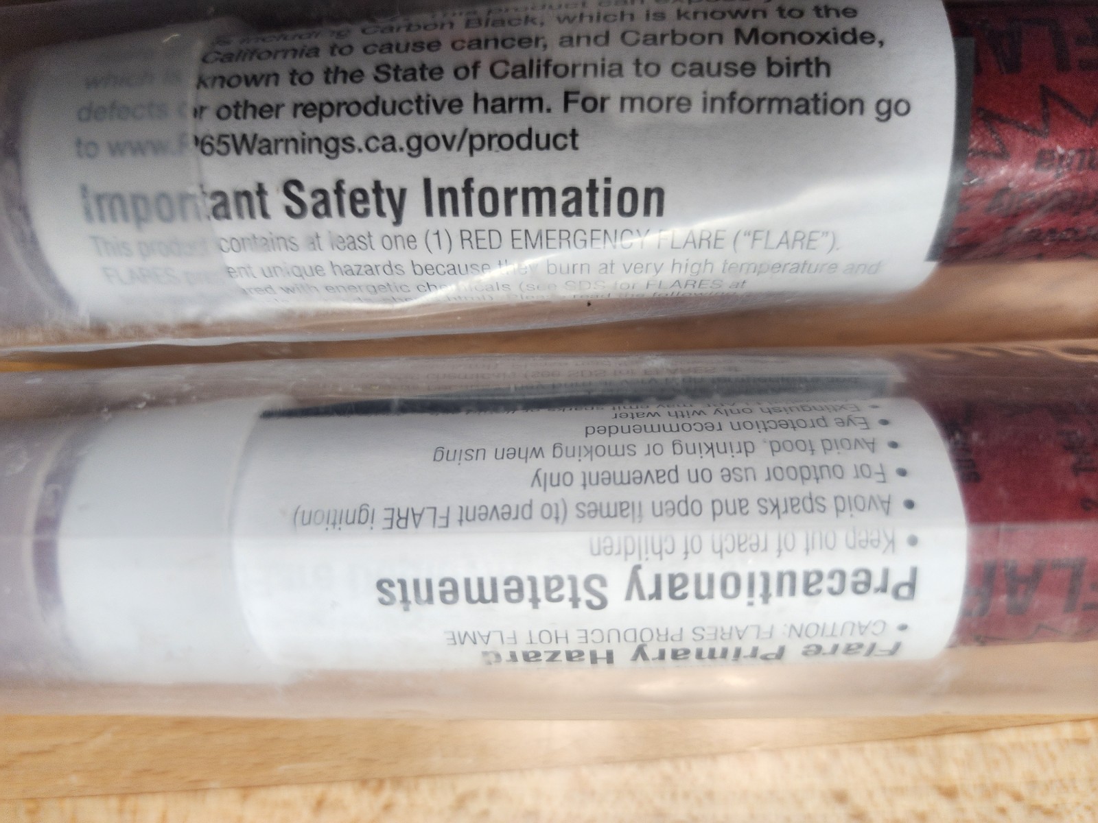 15 Min Safety Flares (4) Lot Road Coast Guard Merchant Boat Safety Survival