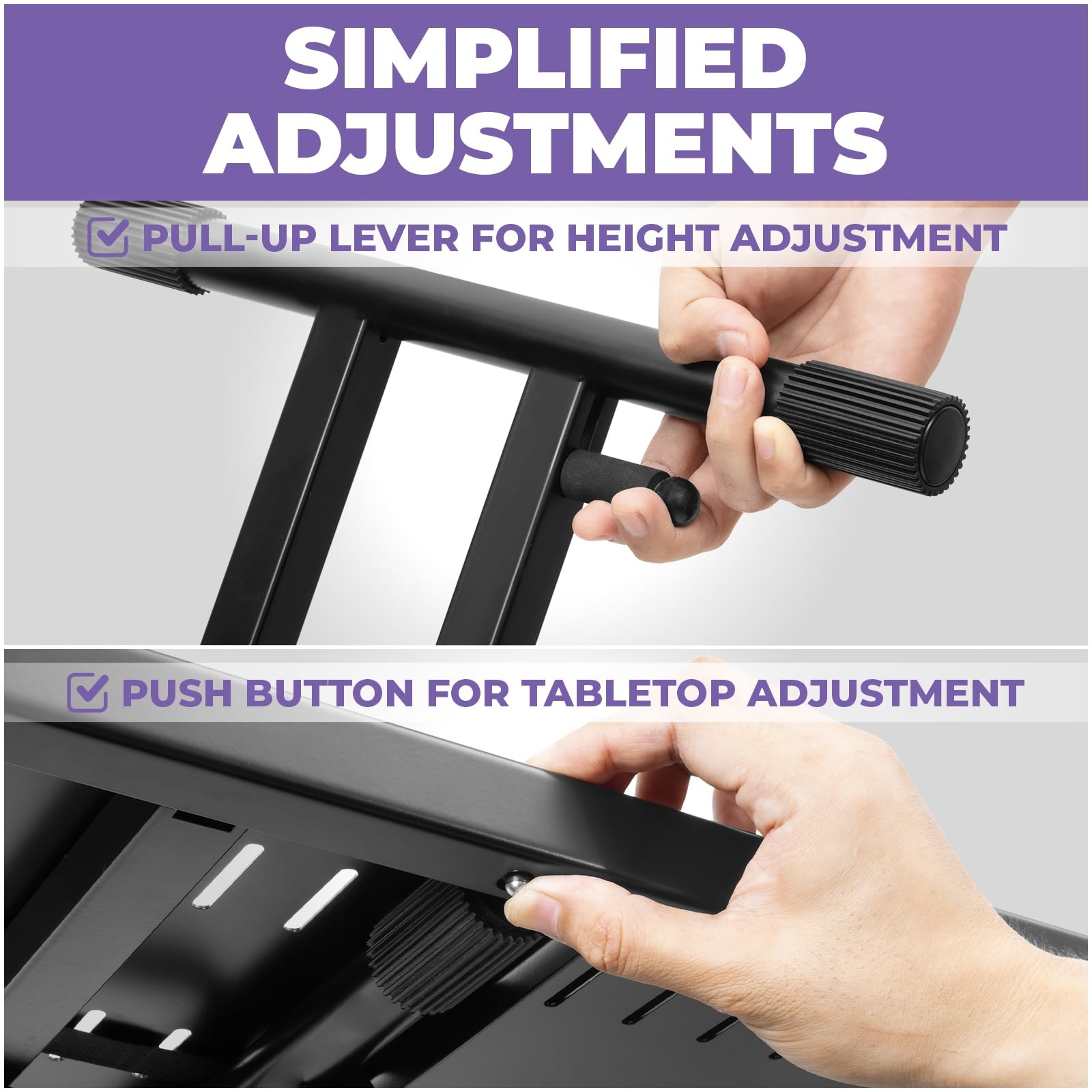 Expandable Portable DJ Table Stand for Audio Mixer, Laptop, & MIDI Controller