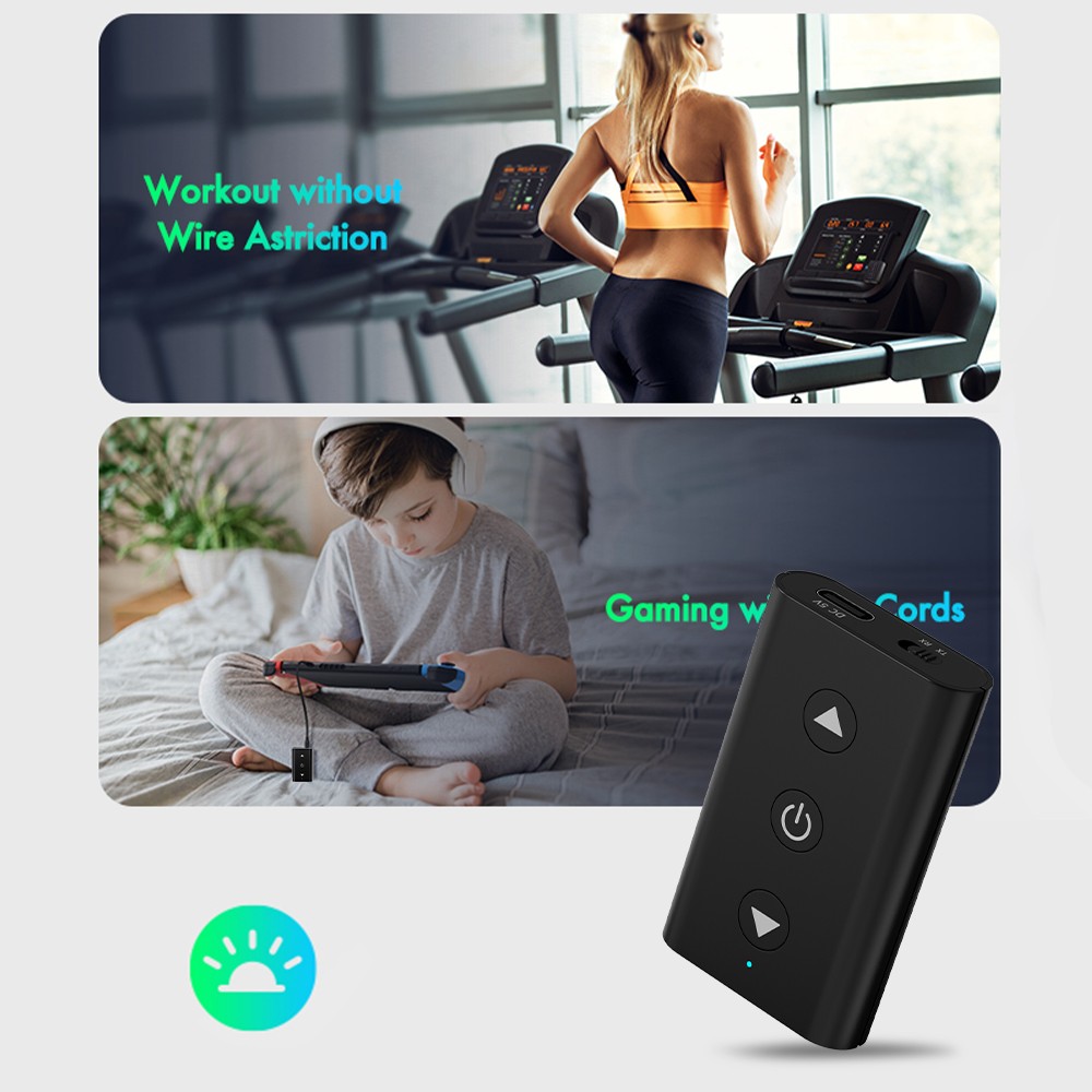 GTMEDIA Wireless Bluetooth 5.1 Audio Transmitter Receiver Adapter for Airplane