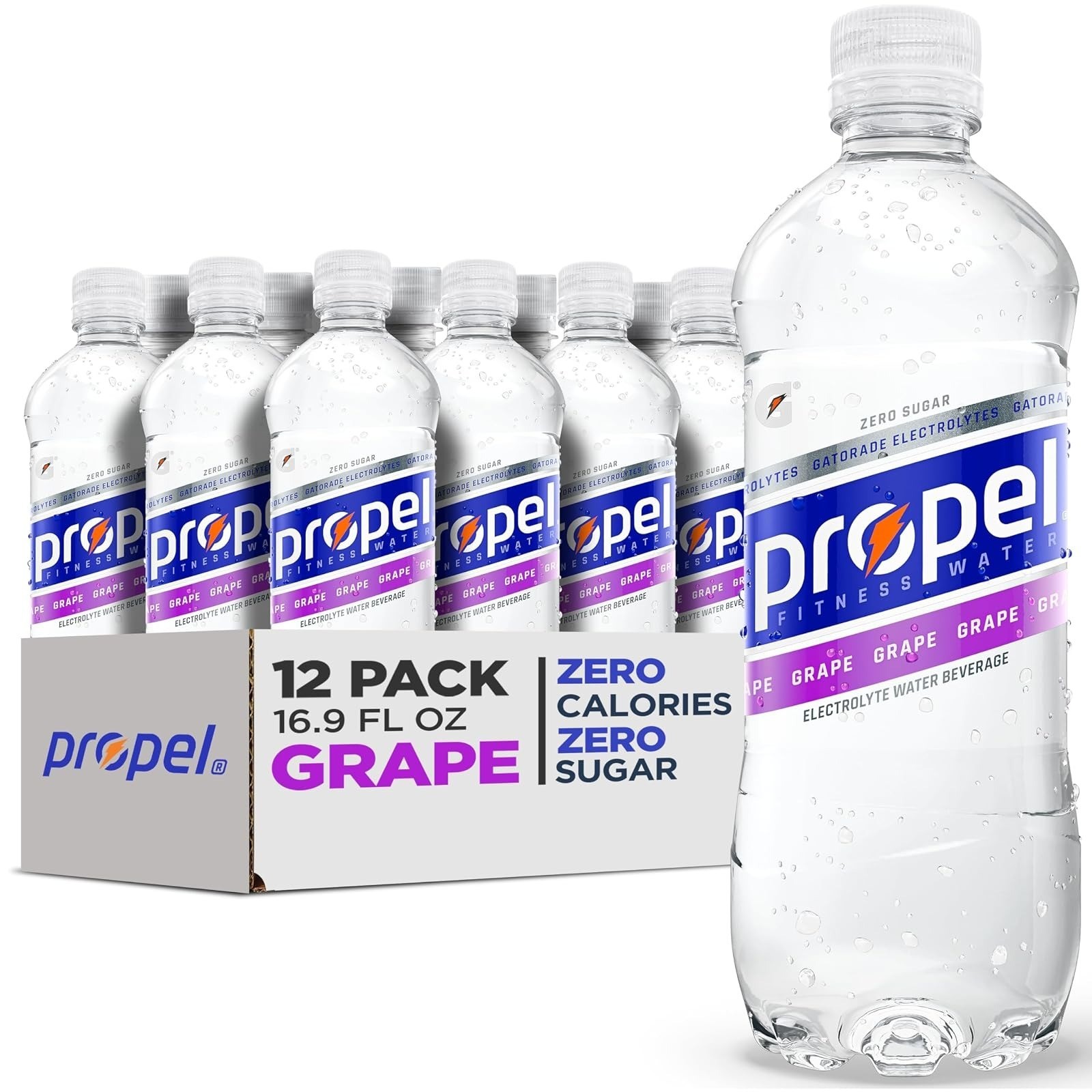 Propel Electrolyte Watermelon Water 16.9 fl oz 12 Pack Zero Sugar