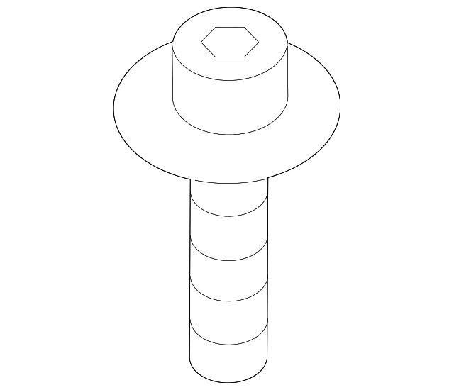 Genuine Ford Lock Pillar Trim Screw W718205S439
