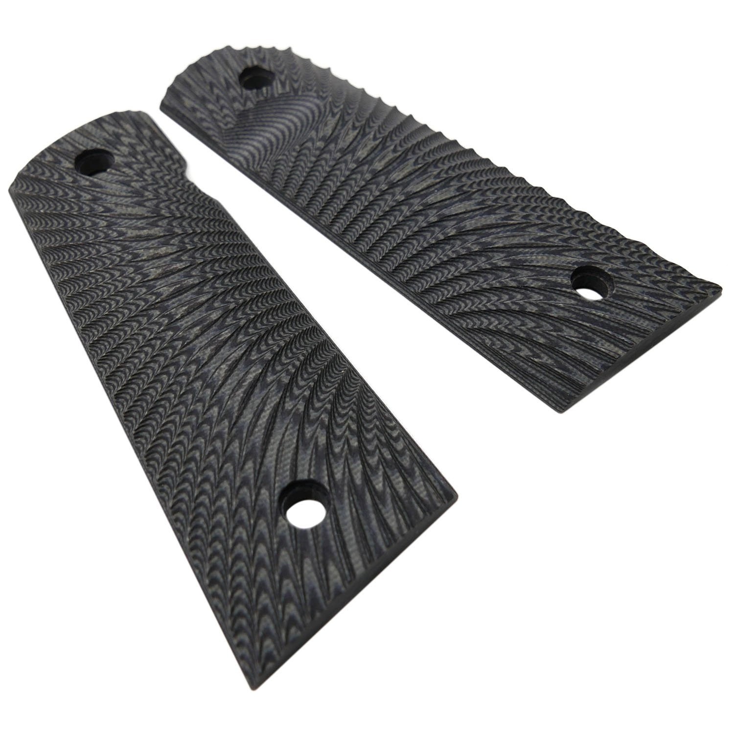 Cool Hand 1911 Grips, Magwell Cut, Full Grey/Black