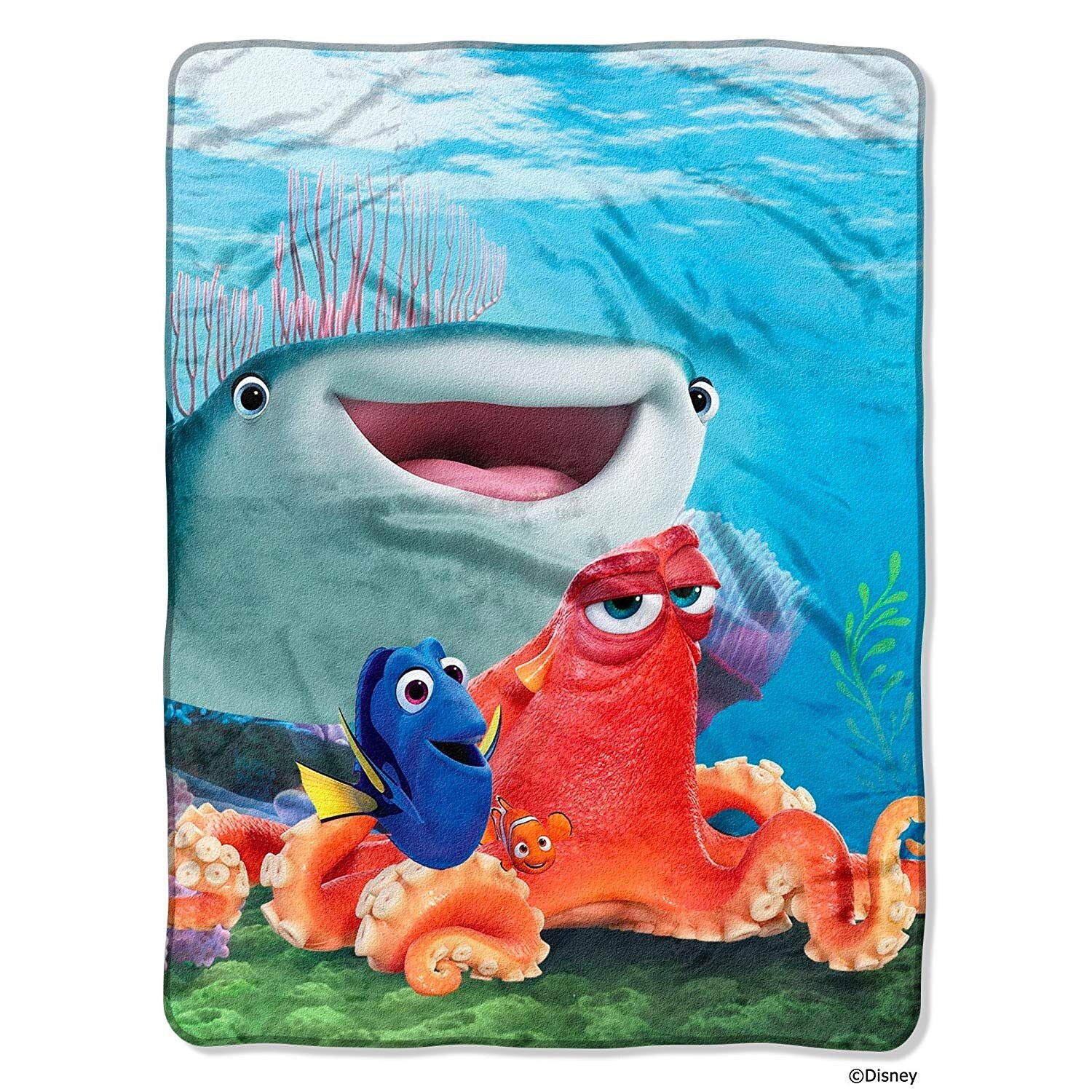 NEW Disney Finding Dory Micro Super Plush Soft Throw Blanket 46"x 60''