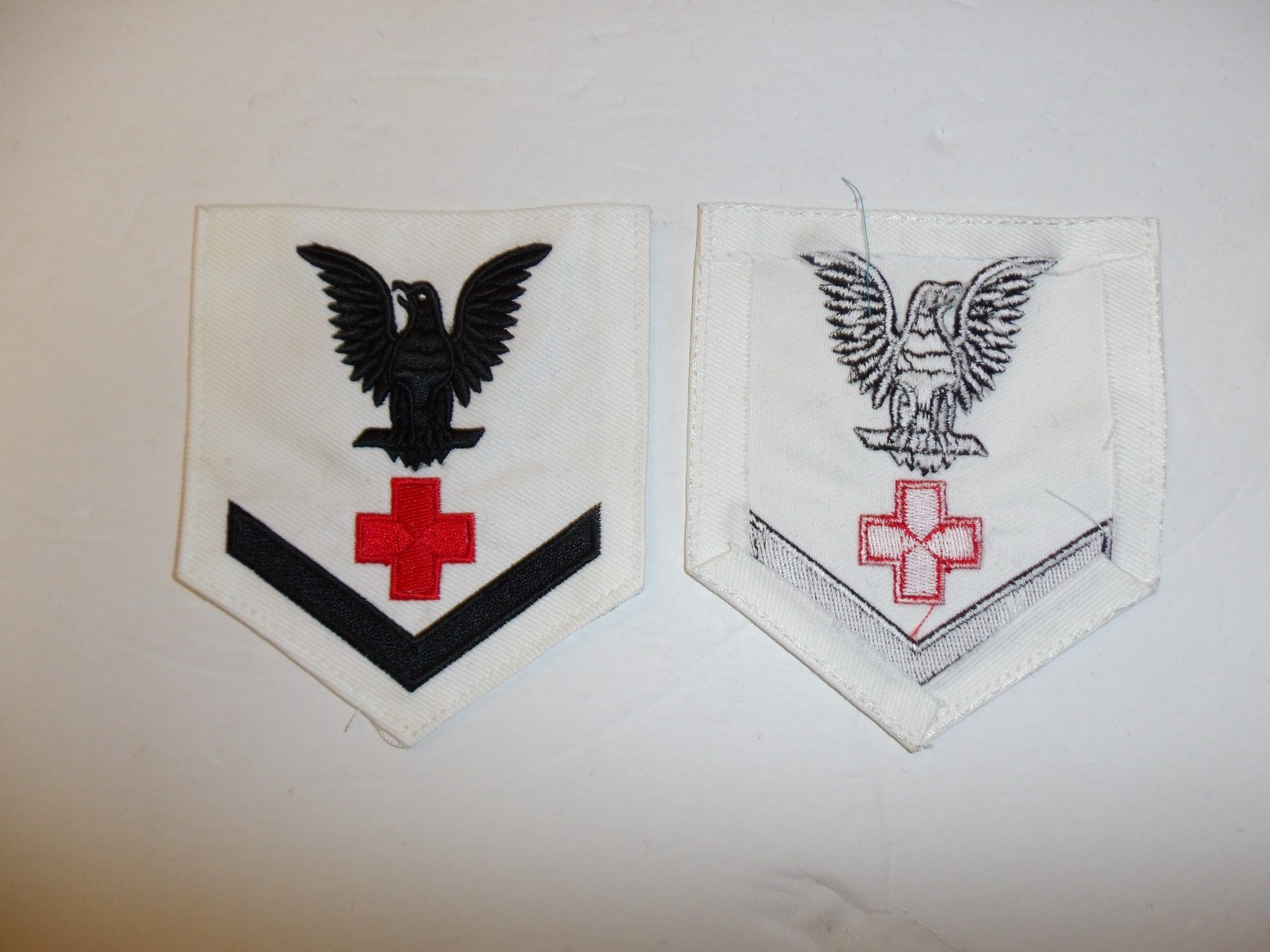11004 WW2 US Navy Pharmacist's Mate 3rd Class Rate Corpsman White PB4