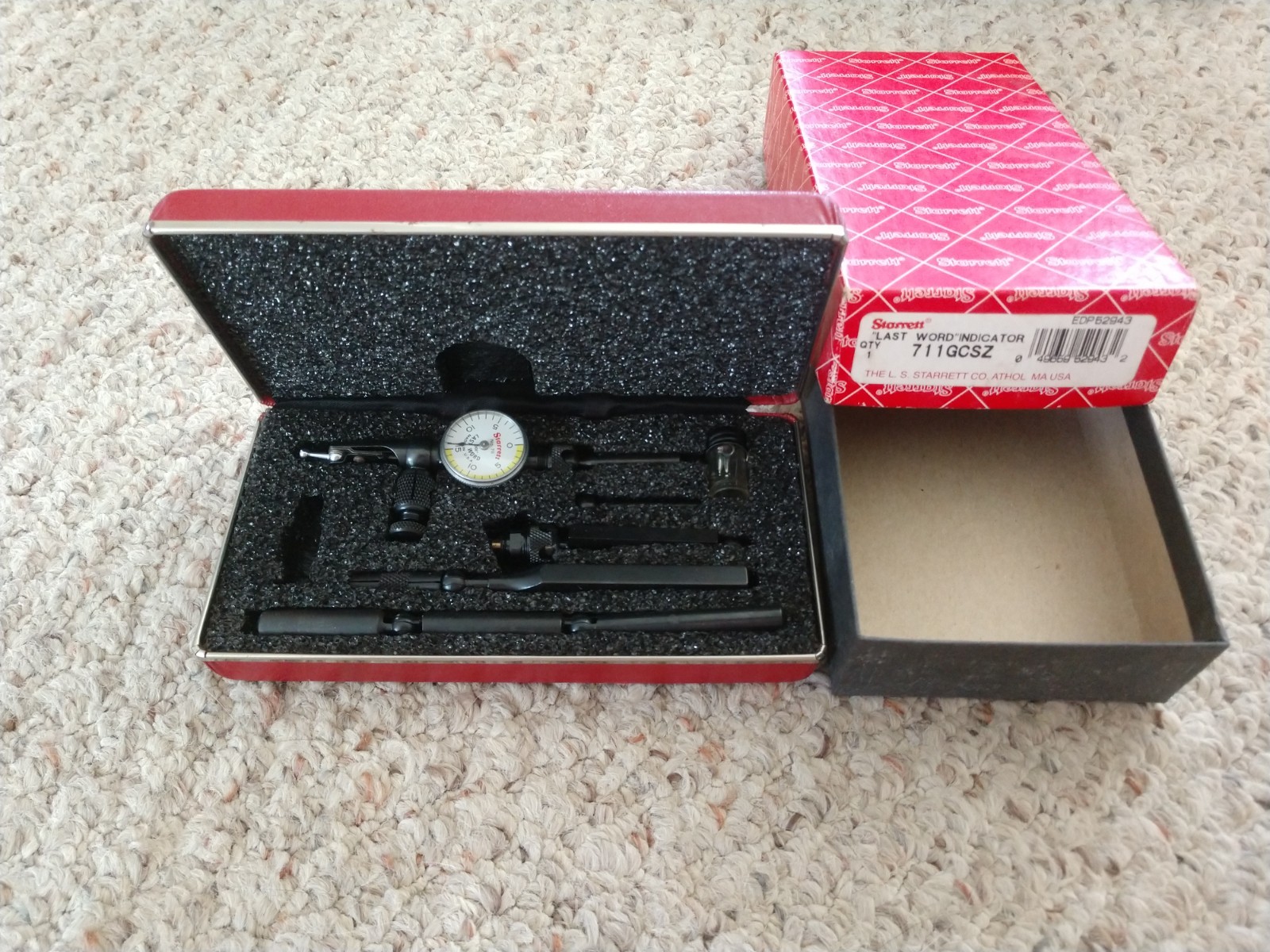 Starrett 711GCSZ 711 Dial Test Indicator Made In USA