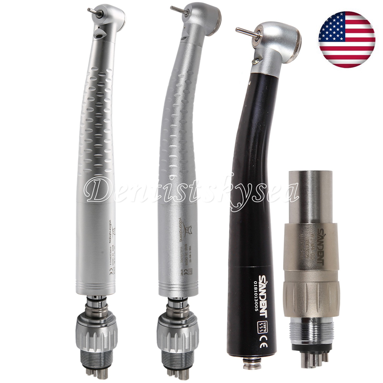 Dental High Speed Handpiece Fiber Optic For KAVO MULTIflex Coupler 4 6 Hole