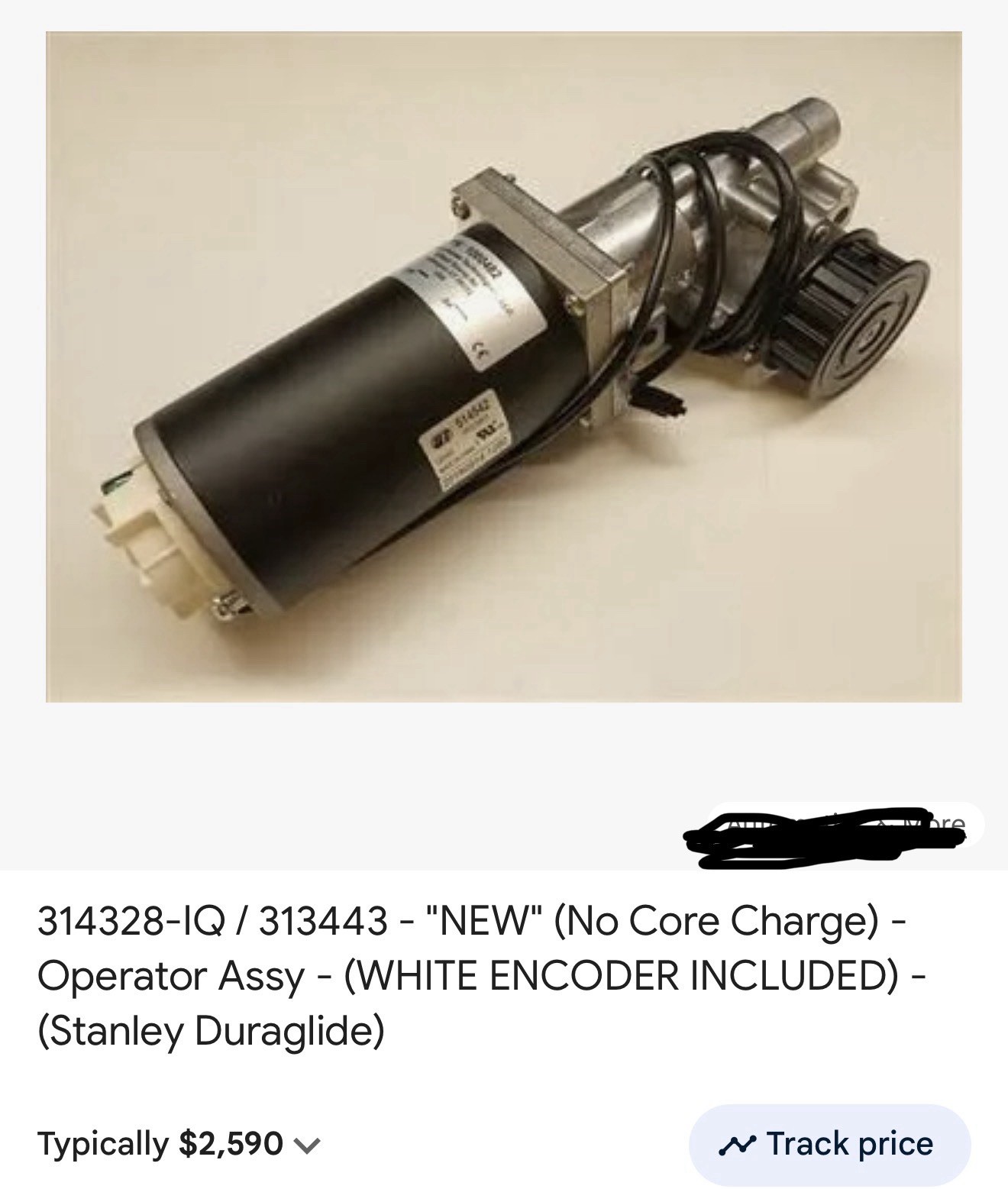 Stanley Duraglide Motor Gearbox NEW 314328 IQ 313443 Mc521 Sliding Door