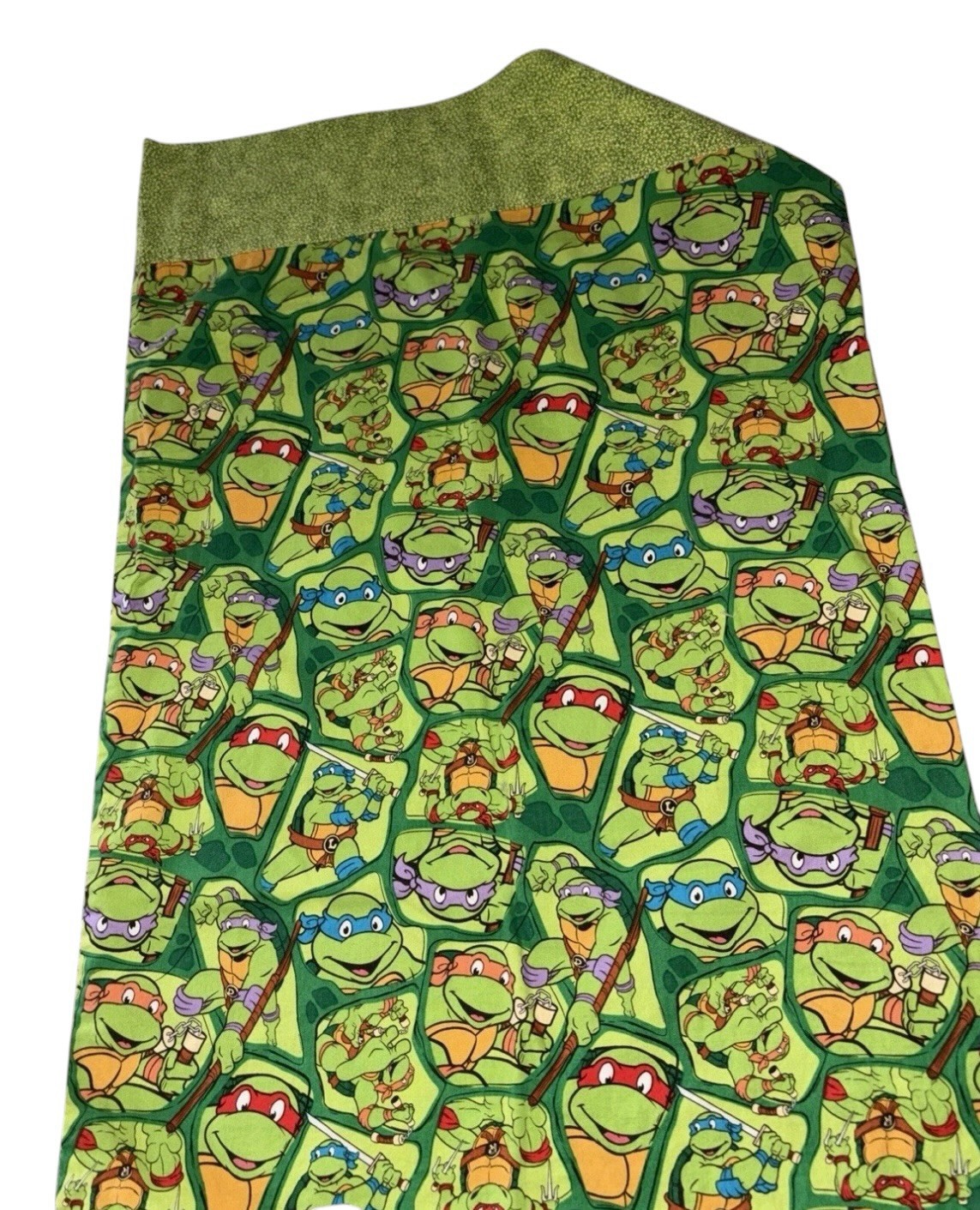 Ninja Turtle Pillowcase Handmade Standard Size 30" BY 20"