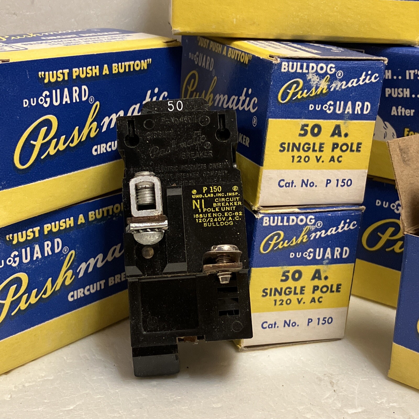 Bulldog PUSHMATIC ITE SIEMENS 50A 120/240V 1P 10K Cat. No. P150 (31150)