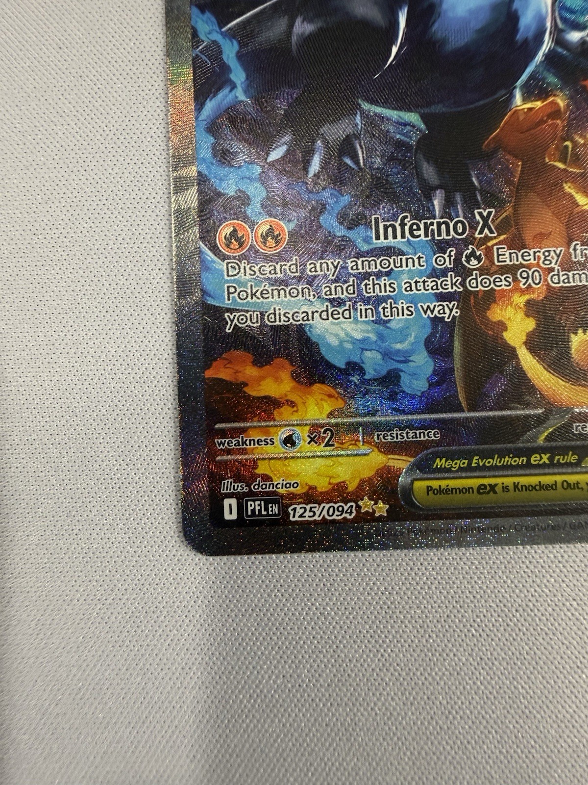 Mega Charizard x EX 125/094 Me02: Phantasmal Flames Holo