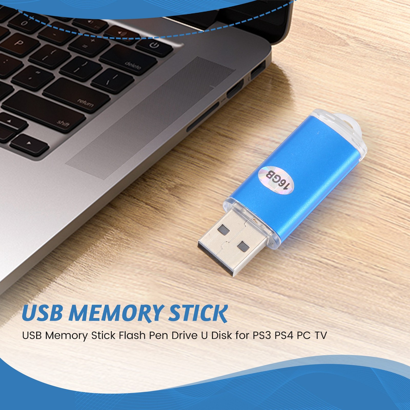 USB Memory Stick Flash Pen Drive U Disk for PC Color: Capacity:16GB V9V5