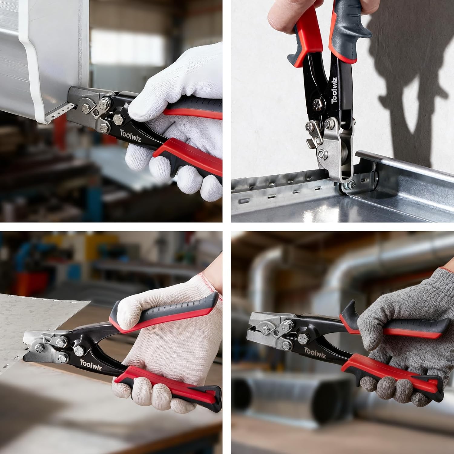 Snap Lock Punch Tool for Sheet Metal, Gutter Crimping 8-1/2"
