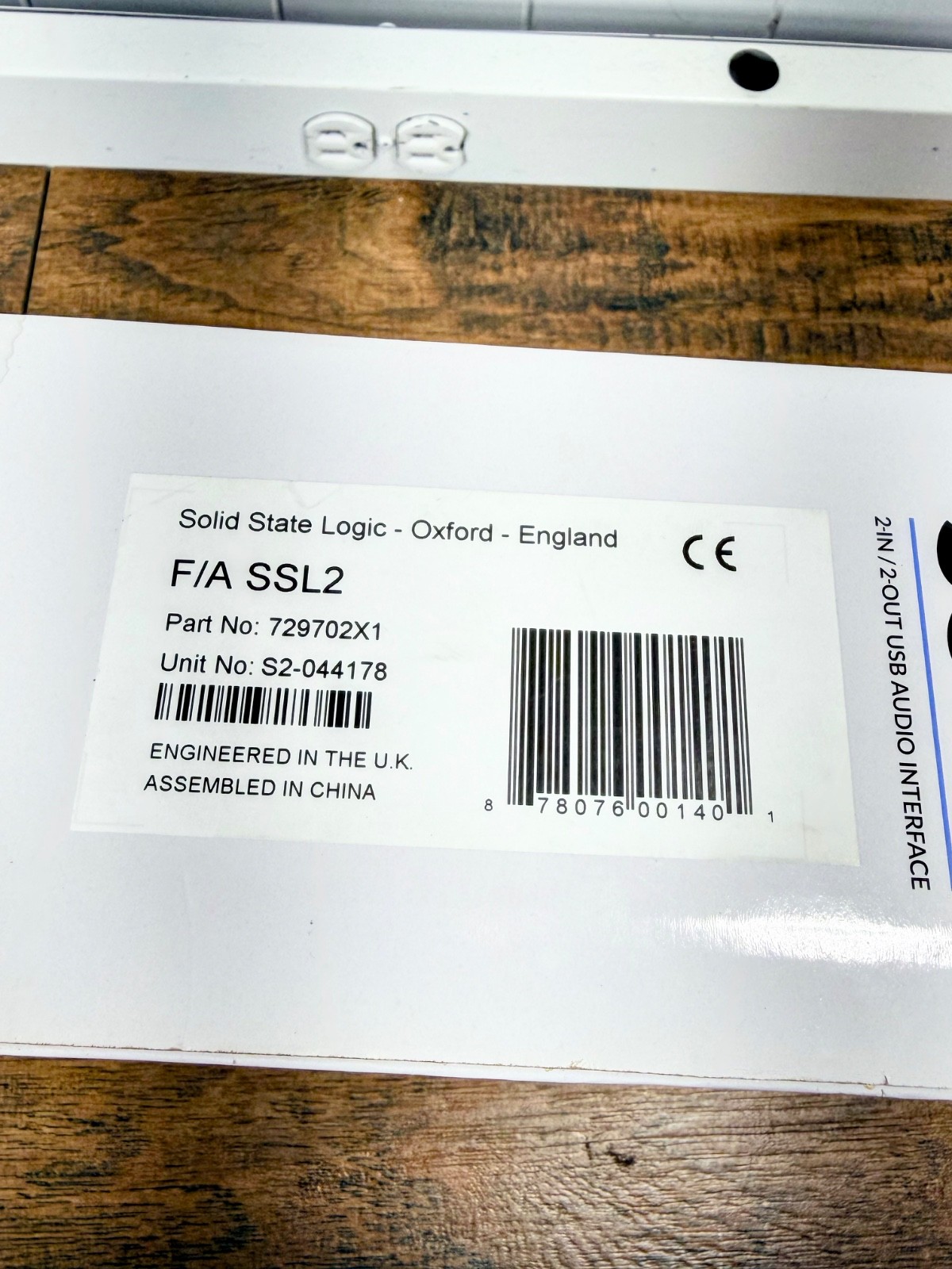 Solid State Logic SSL 2 - No Power Cord G1191