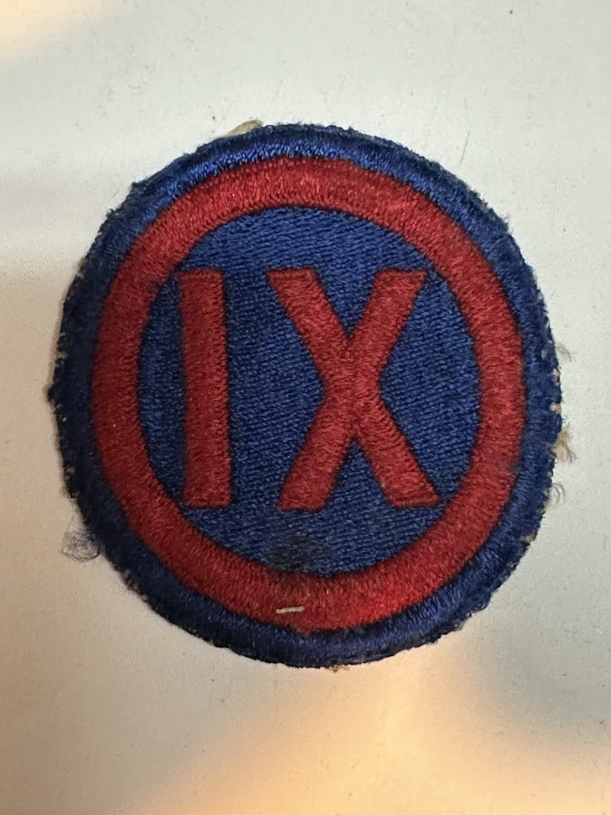 ORIGINAL FULLY EMBROIDERED WWII Korea 9th ARMY CORPS PATCH (16A)