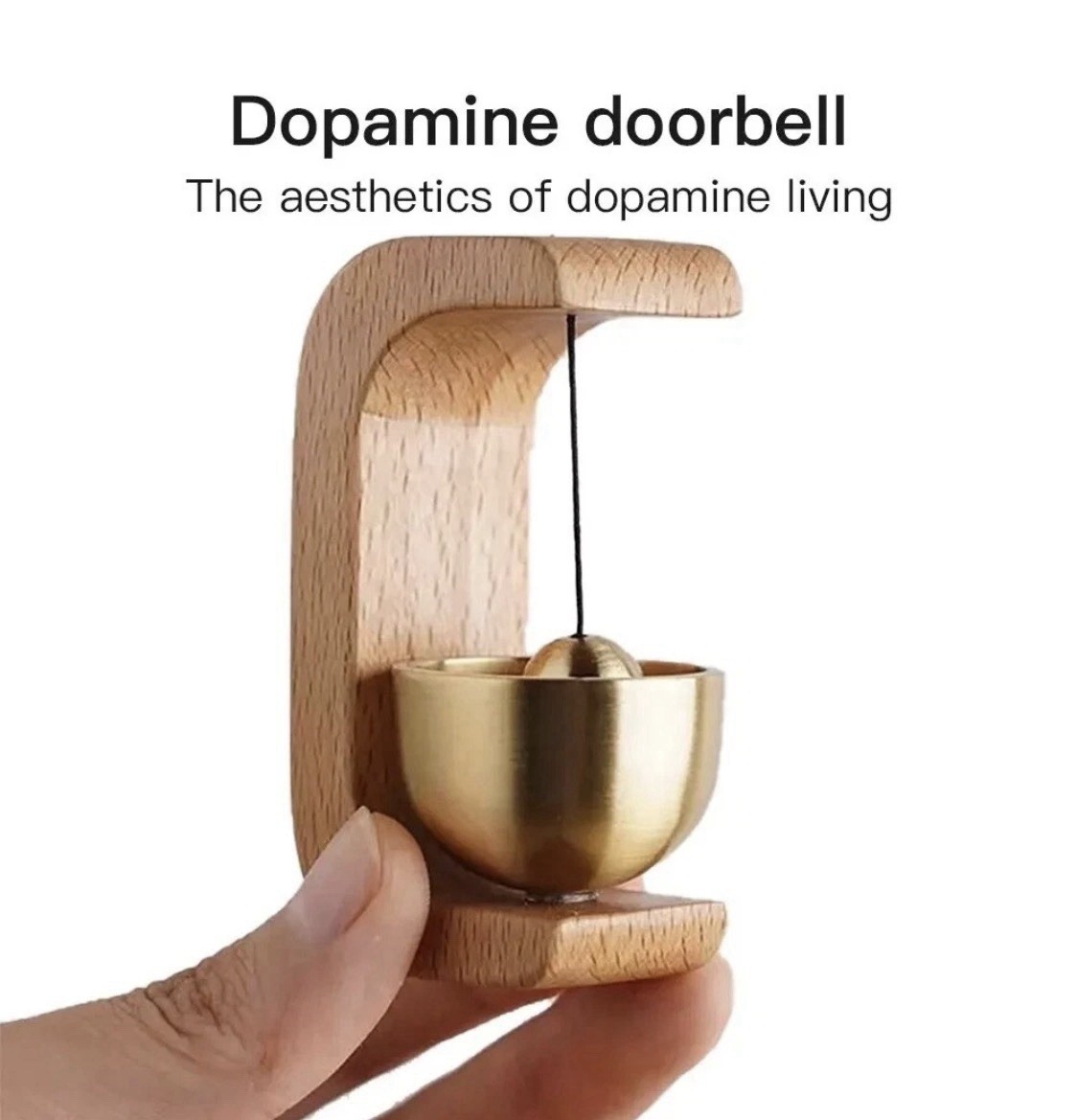 Wood Doorbell Chime Magnetic Door Bell Wooden Shopkeeper Bell USA