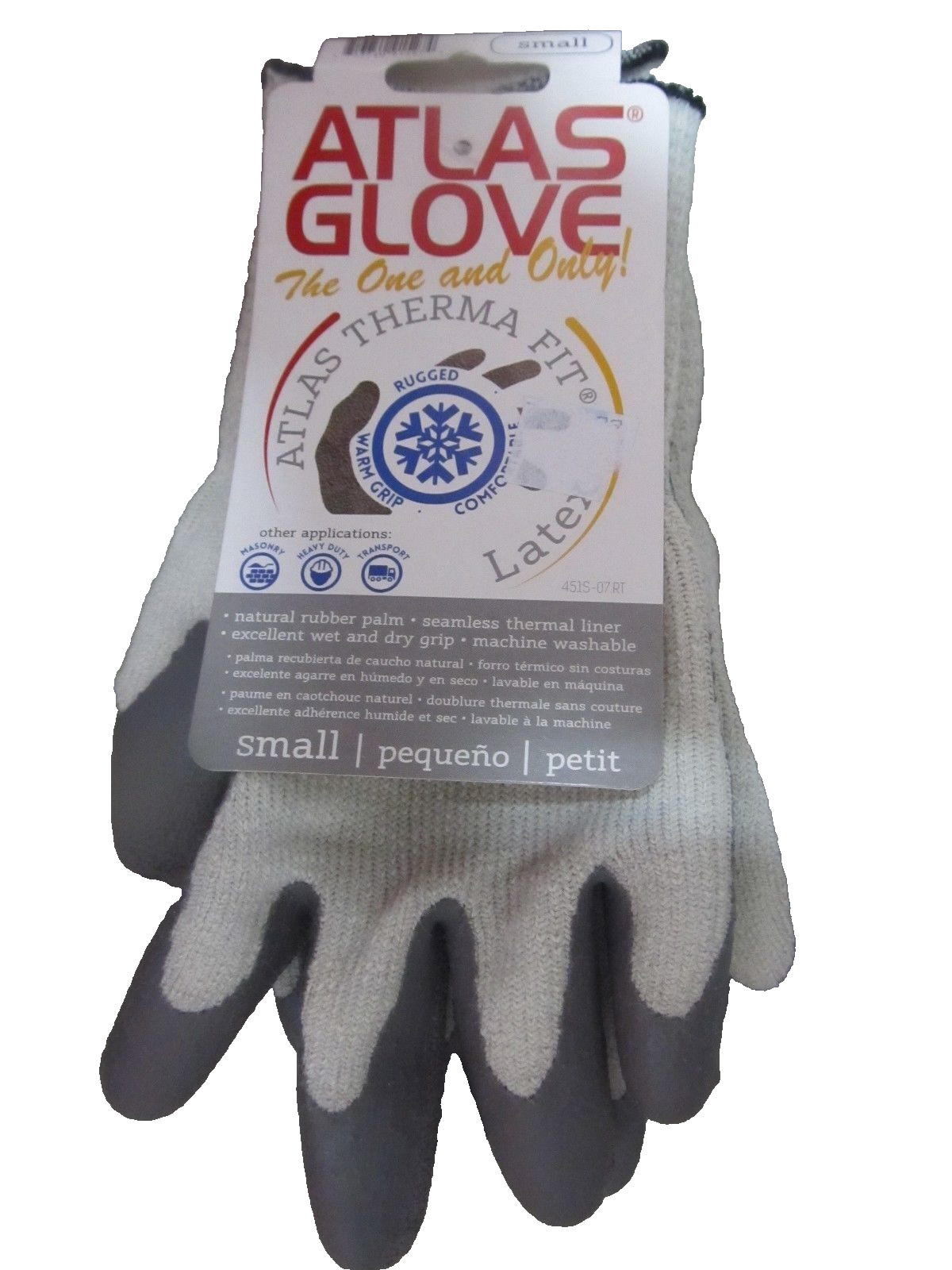 Atlas Therma Fit Gloves #451S-07.RT  Small  NEW