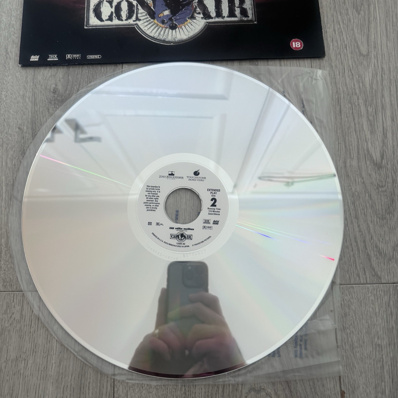 Con Air Laserdisc 1997 Widescreen Nicolas Cage John Cusack Action Thriller