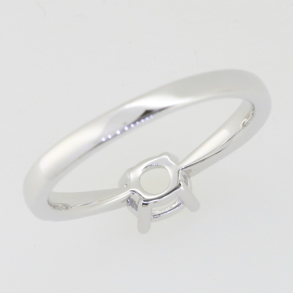 Sterling Silver Semi Mount Ring Setting Round RD 5x5mm