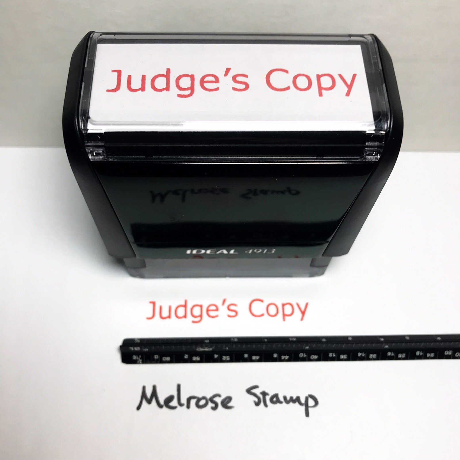 Judge’s Copy Rubber Stamp Red Ink Self Inking ideal 4913