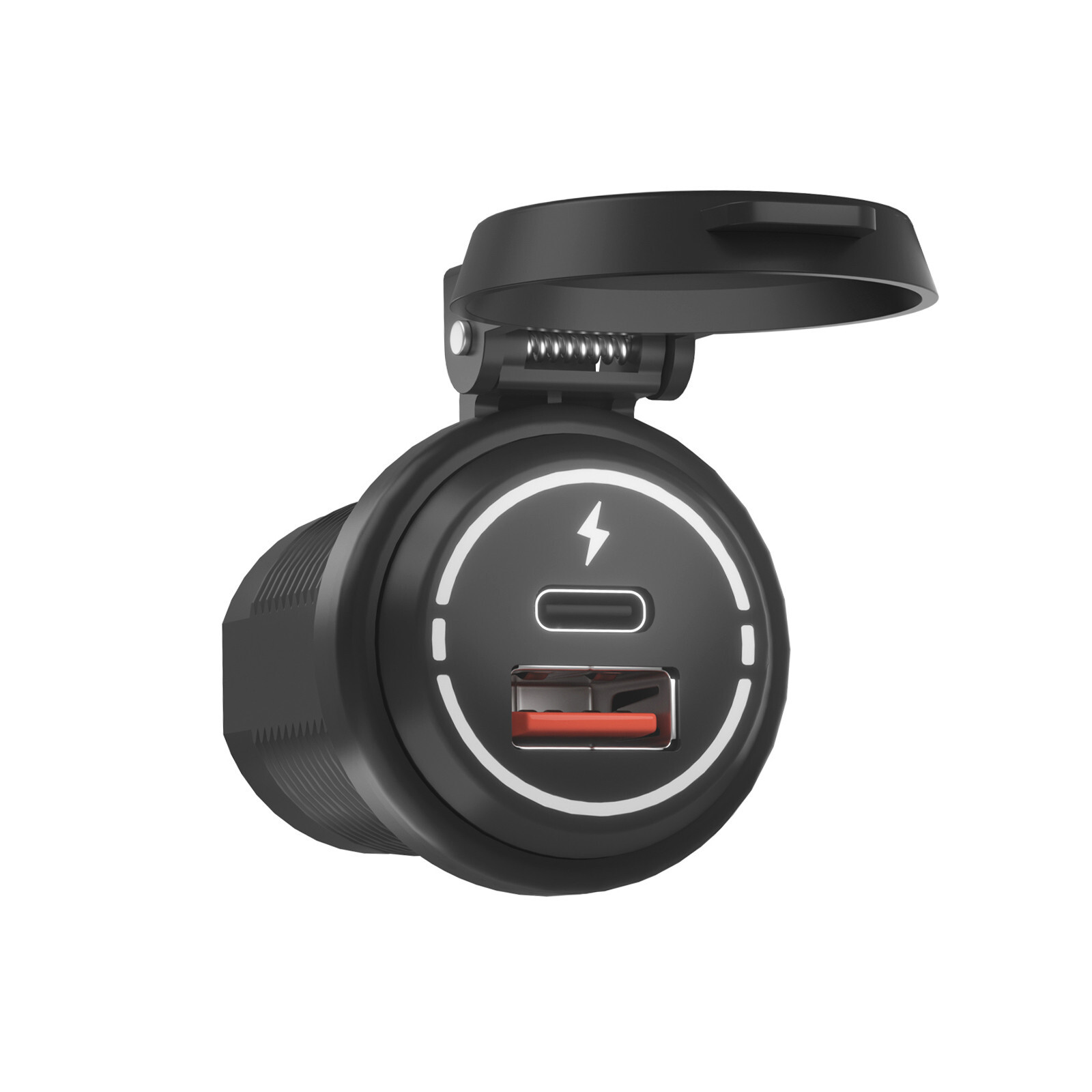 Type C USB Port Phone Charger Car Fast Charging Adapter Cigarette Lighter Socket